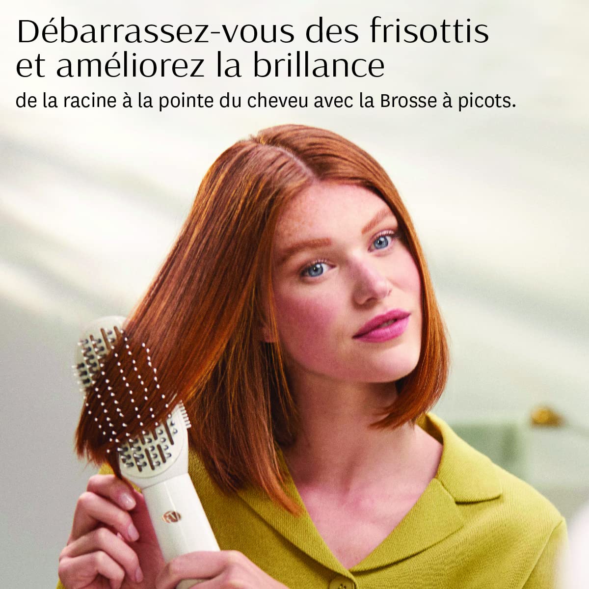 T3 AireBrush Duo Brosse Soufflante avec deux Accessoires Comprend 15 Combinaisons de Réglages de Chaleur et de Vitesse un Commutateur d'optimisation de Volume une Touche d'air Froid Verrouillable