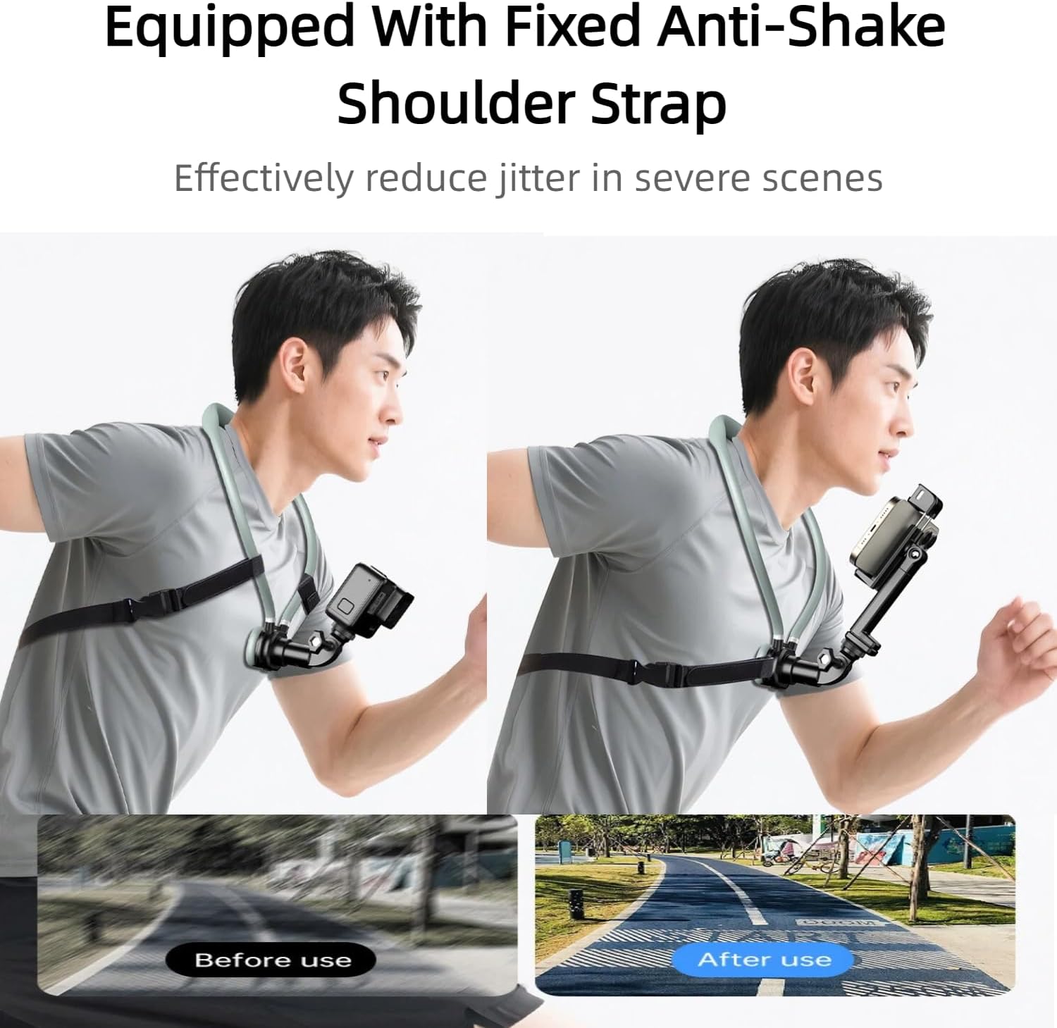 Neck Hanging Phone Holder,Hands Free POV/Vlog Chest Camera Phone Holder for Video Recording,Compatible with iPhone, Andriod, Gopro, Action Camera,with Stable Back Strap