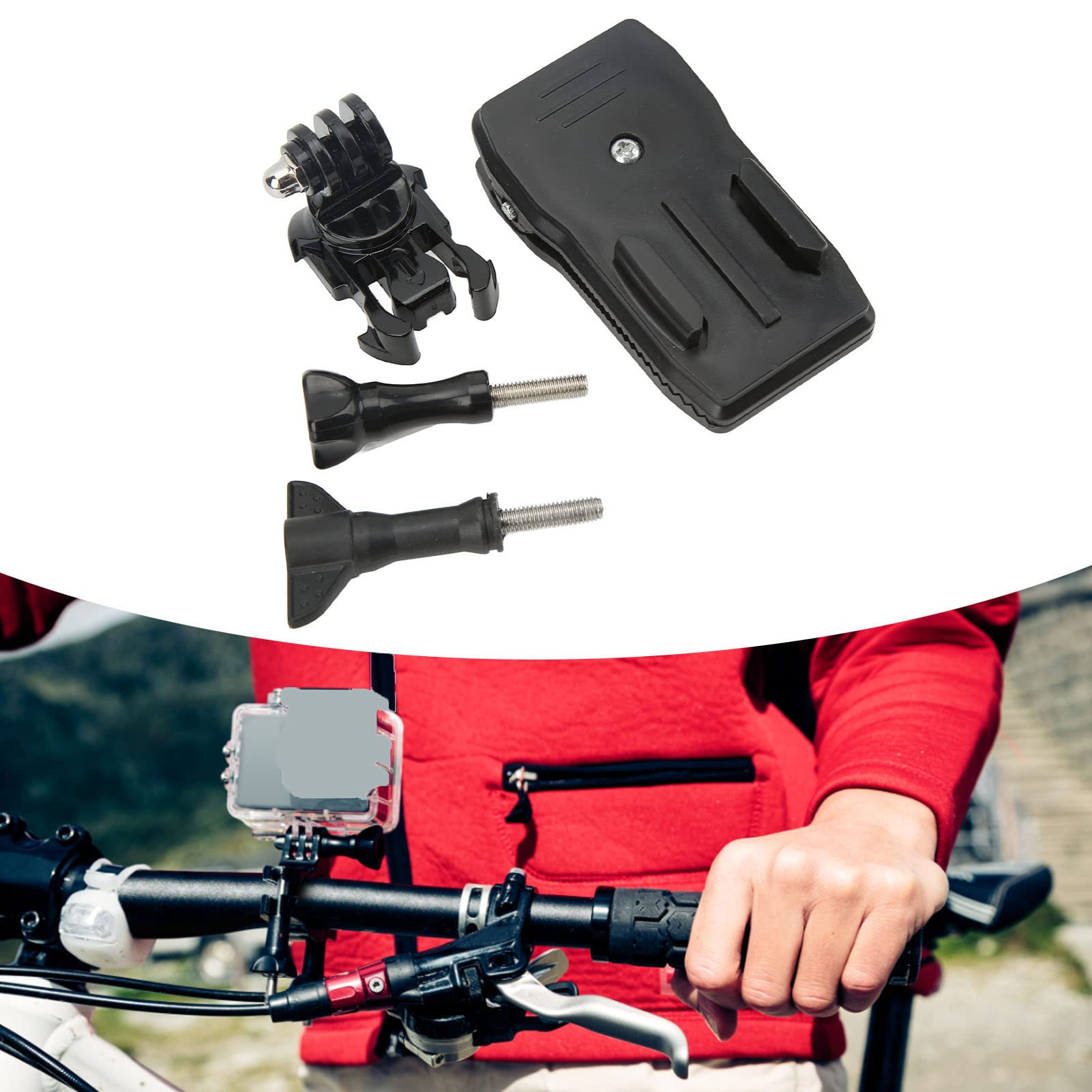 Clip De Fixation Pour Caméra D'action – Rotation 360°, Boucle Rapide – Pour Sac à Dos, Sports Extrêmes