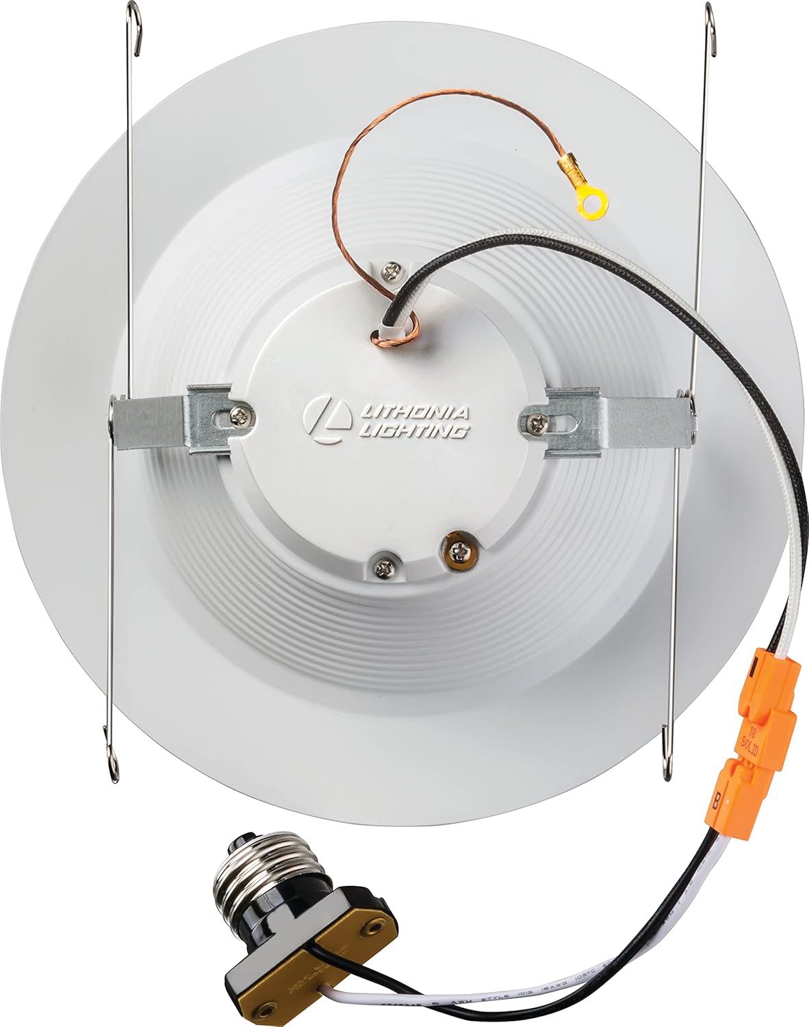 Lithonia Lighting 5/6 Inch White Retrofit LED Recessed Downlight, 12W Dimmable with 4000K Cool White, 845 Lumens