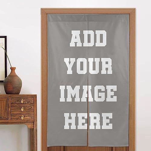 Miniatura 8 de JCETUNO Cortina japonesa personalizada Noren para colgar con imagen y texto, panel de cortina para puerta, divisores de habitación para partición