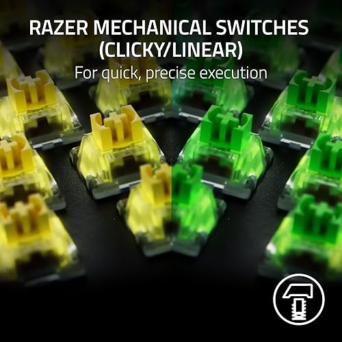 Miniatura 2 de Razer BlackWidow V4 X Teclado mecánico para juegos interruptores amarillos lineales y silenciosos - 6 teclas macro - Chroma RGB - Teclas ABS
