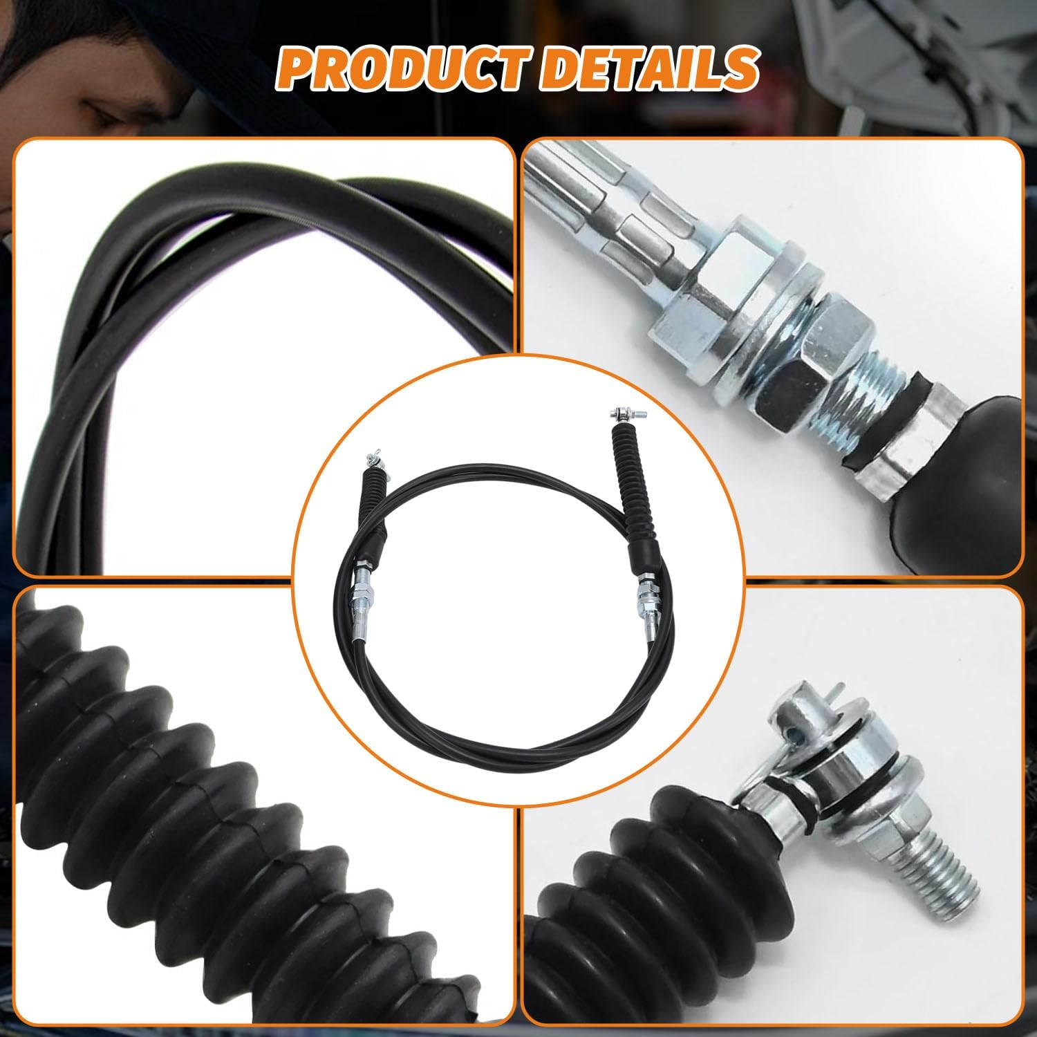 7081883 Gear Shifter Cable,7082474 Gear Shift Cable Compatible with Polaris Ranger HST Diesel 2014-2017 /XP 900 2013-2019 /XP 1000 2015-2018/2015-2020 Ranger 570/2017-2020 Ranger 500