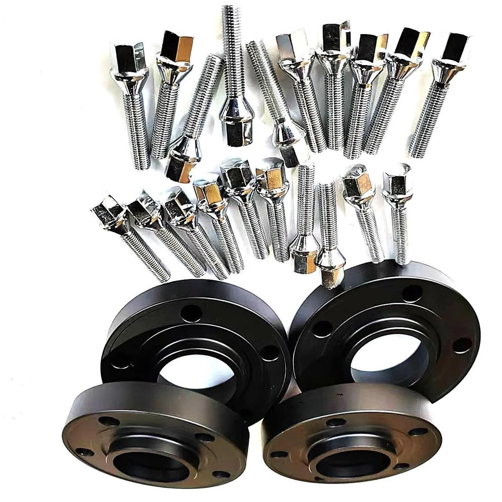 Entretoises De Roue Entretoises De Roue Pour BMW G26 G20 I3 G31 I4 G26 X5 G05 X7 G07 E250 G80 Entretoise Forgée À Centrage Sur Moyeu, Entraxe 5x112, 66,6 Mm.(Noir)