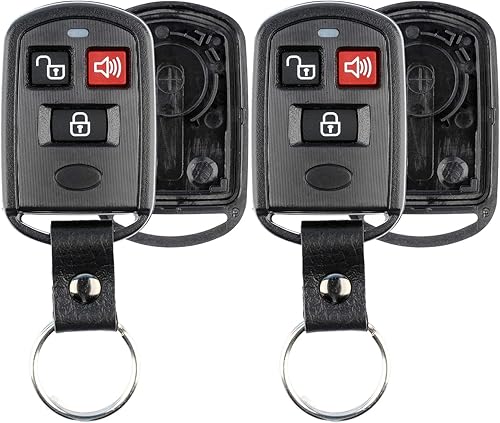 KeylessOption Funda de piel para Hyundai Kia para llave remota sin llave (paquete de 2)