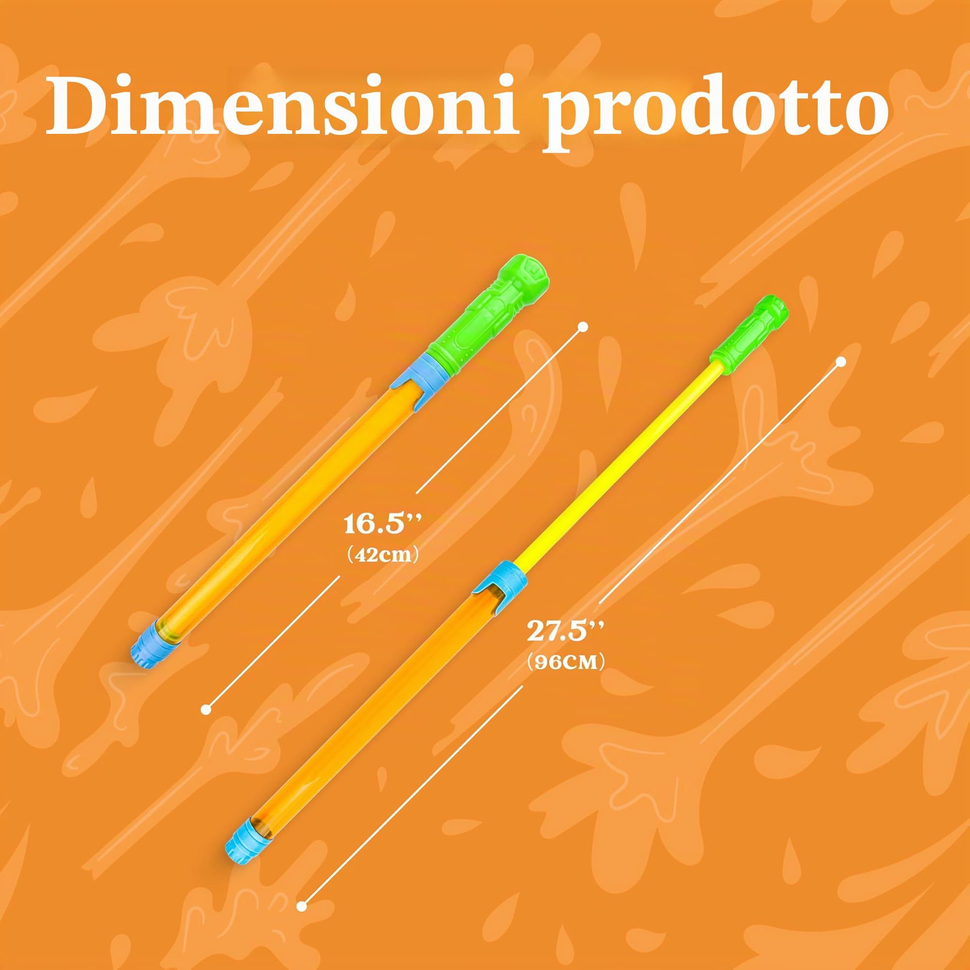 JOYIN 18 pistole ad acqua per bambini, 42 cm, super acqua, pistola a spruzzo ad acqua, per l'estate all'aperto, piscina, cortile, spiaggia, gioco d'acqua