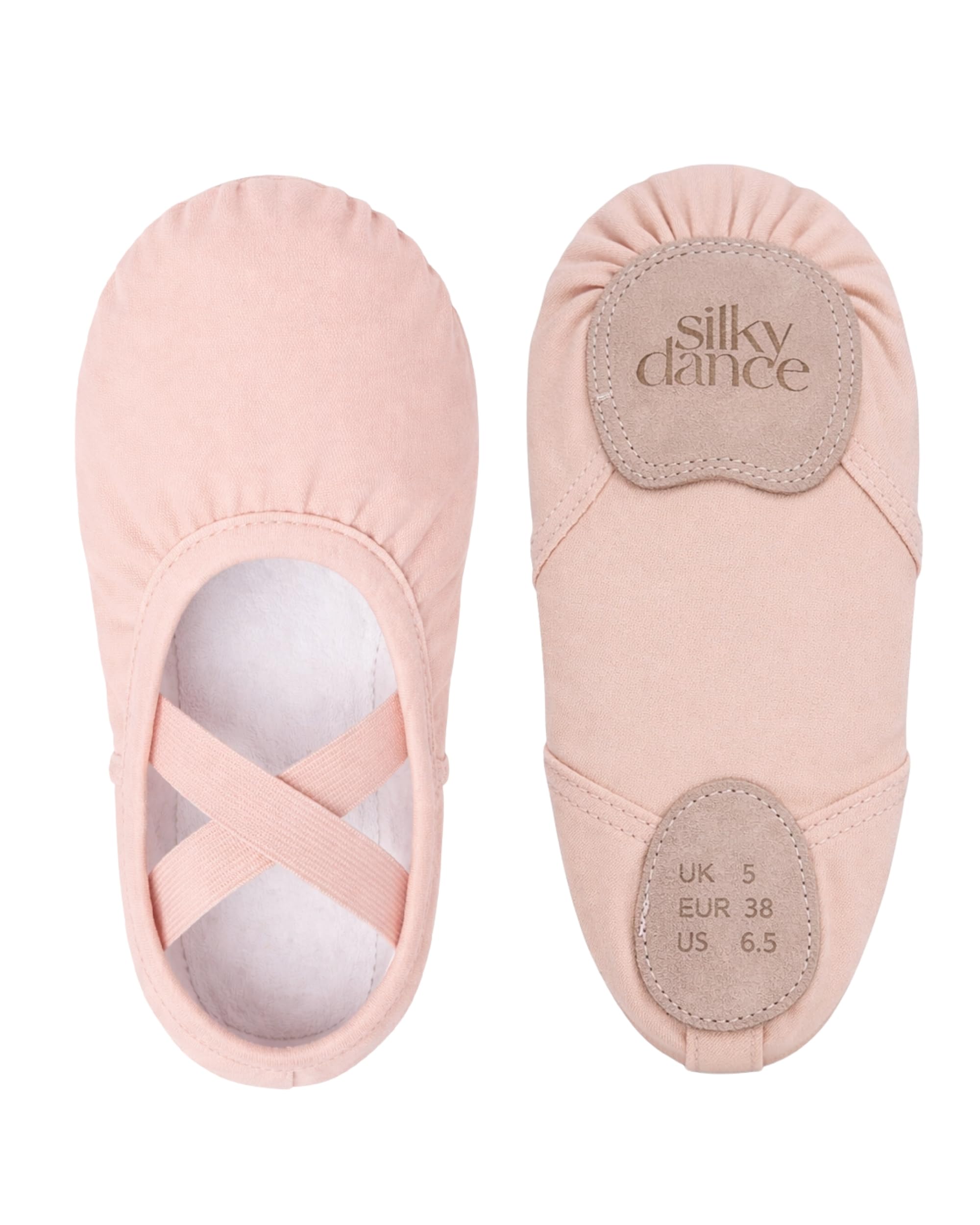 Canvas Ballet Shoes PrimaFlex - Split Sole Ballet & Dance Shoes for Girls & Women in Pink, White, Back and Tan