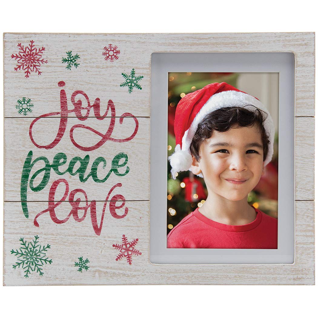 FINE PHOTO GIFTSJoy Peace Love Winter Christmas Picture Frame