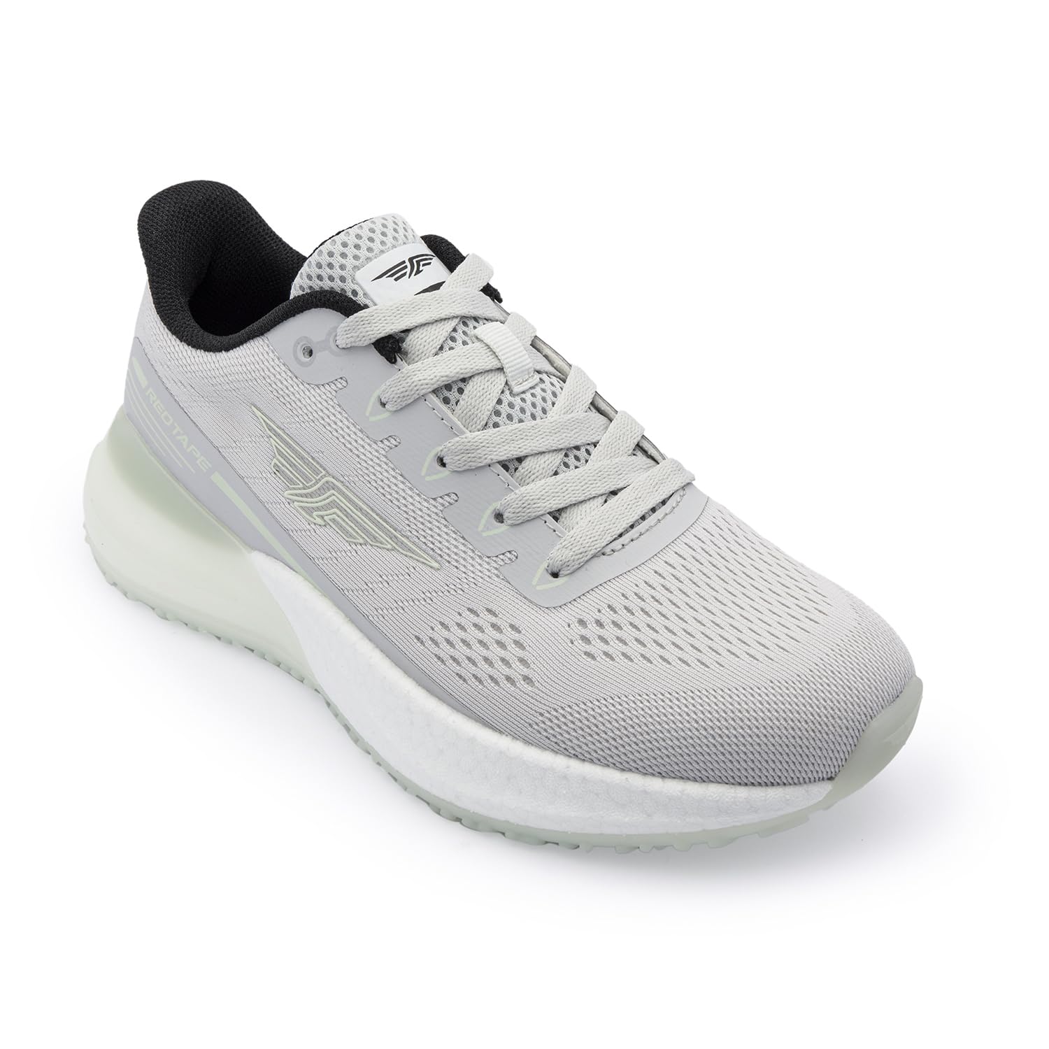 Women's Sport Shoes Grey Mesh Round Toe Lace-Up Easy Movement-image-15