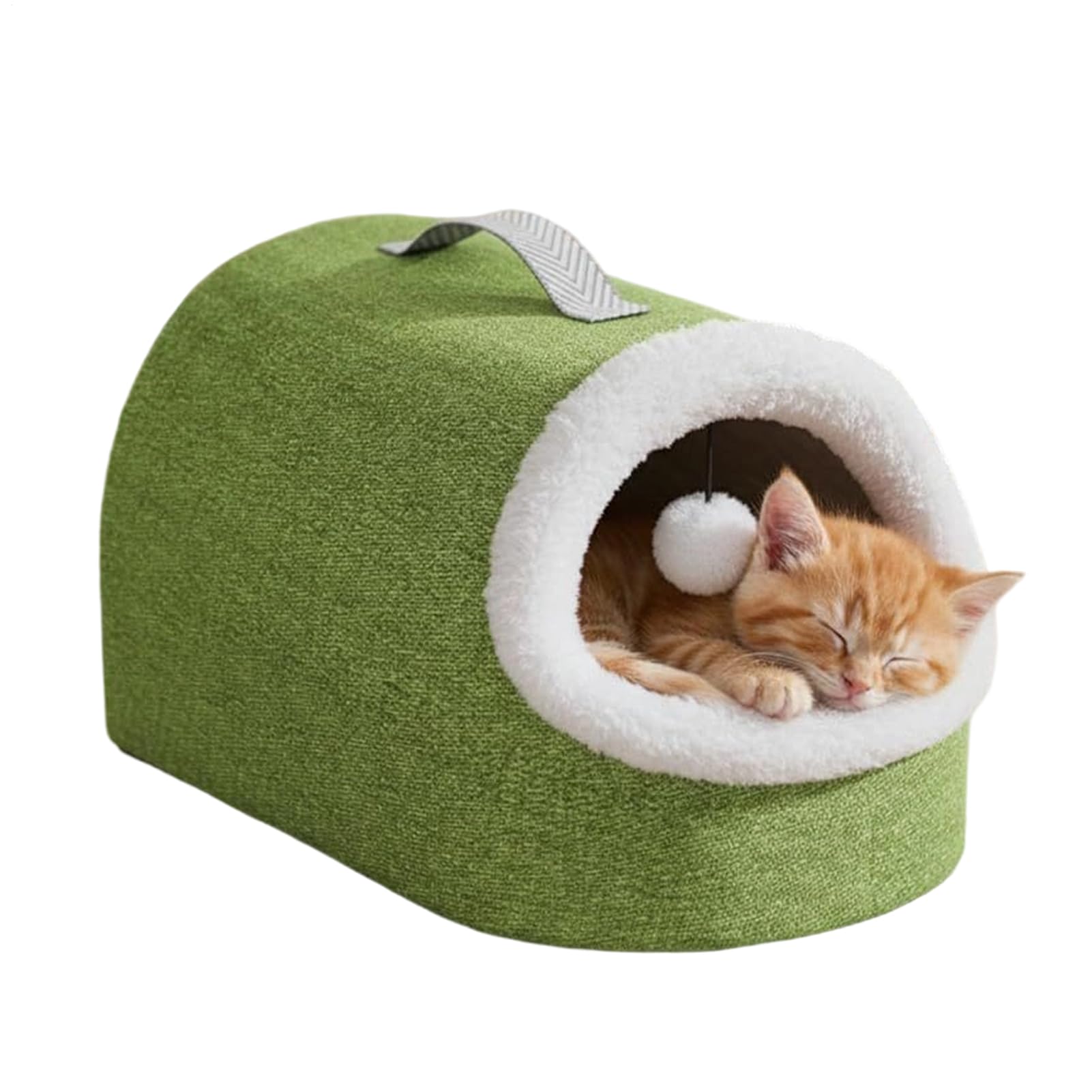 Niche chauffante pour chat et tente en flanelle douce pour l'hiver