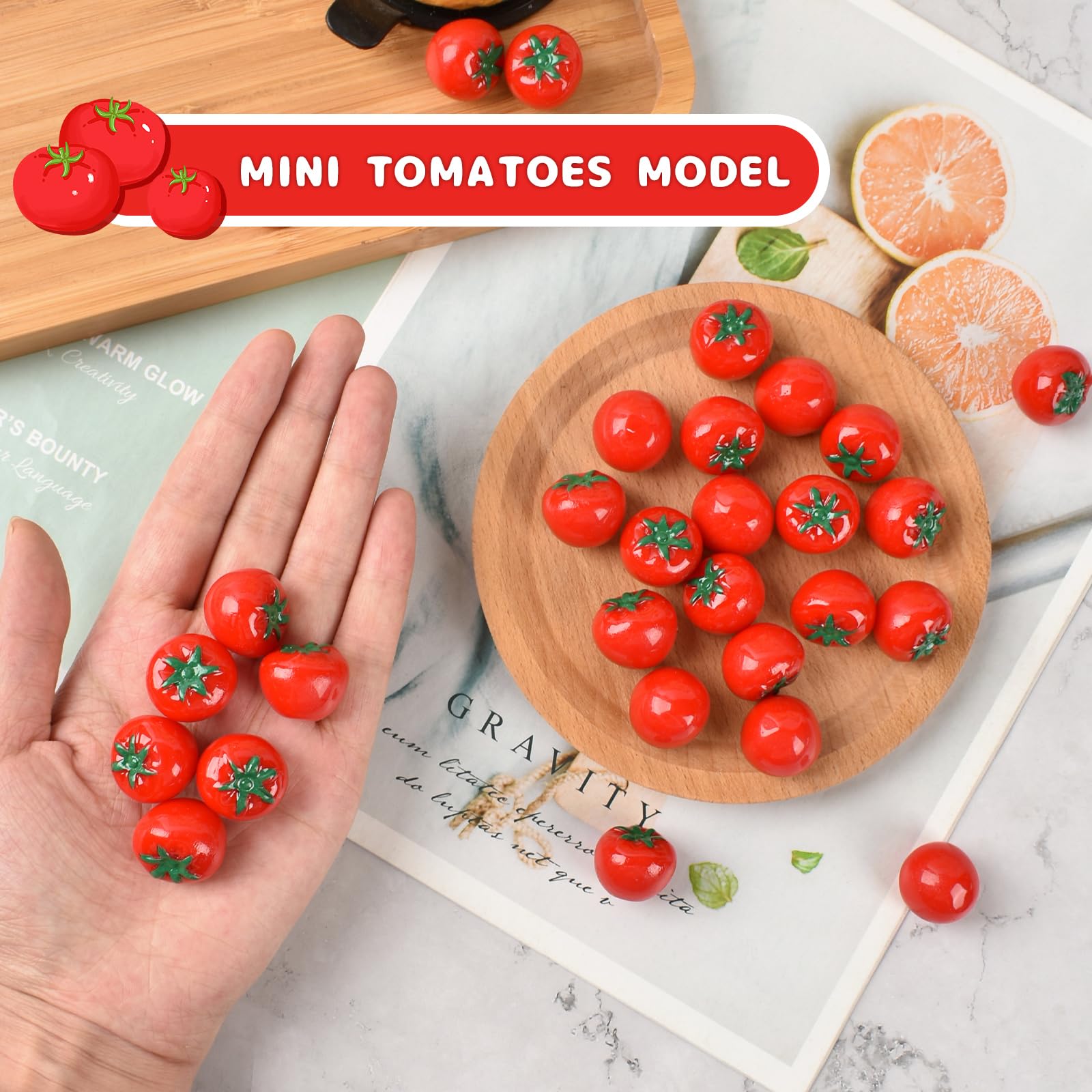 Amazon.com: Hanycon 20PCS Artificial Tomatoes Resin Simulation