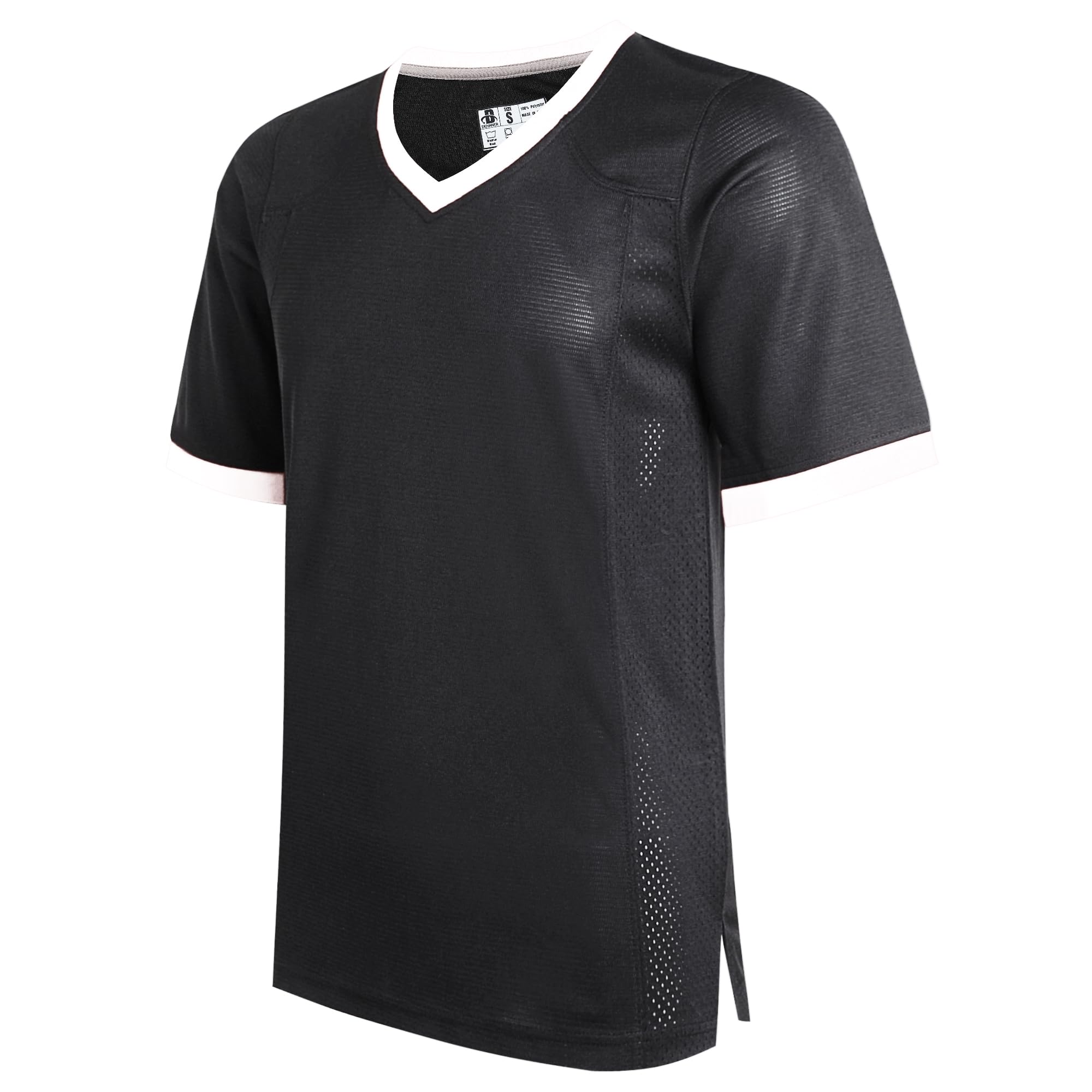 DEHANER Blank Football Jerseys for Men Unisex Workout Fitness Shirts Sports Uniform Casual Outfits