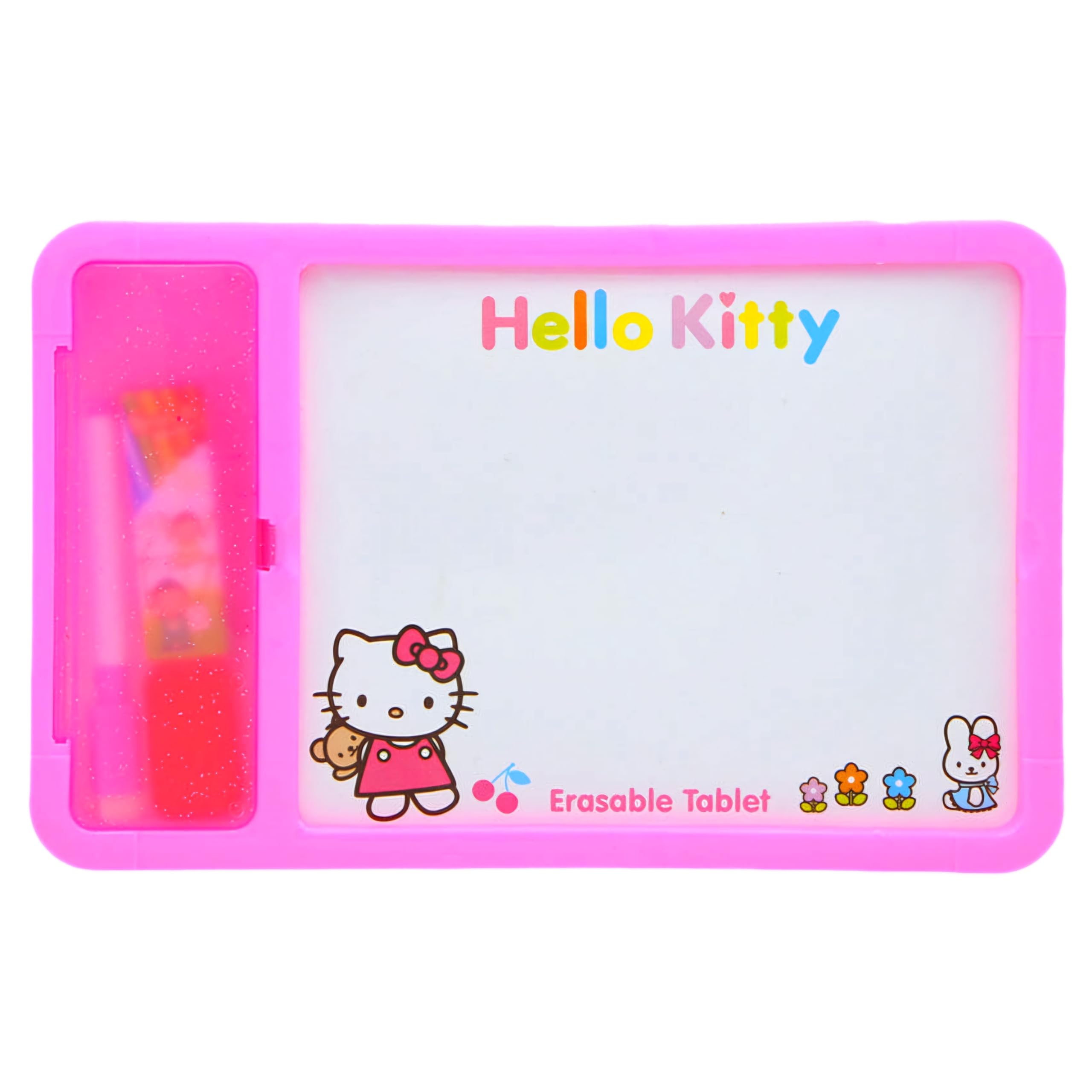 2 in 1 Slate & Writing Board for Kids/Mind Development Toys for Kids | Double Sided Board with Marker and Chalks (Hello Kitty Slate)