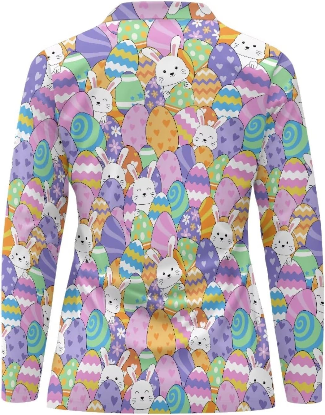 Golf Shirts for Women Long Sleeve Zip Up V-Neck Golf Tennis Shirt Womens Pullover Tops - Image 5