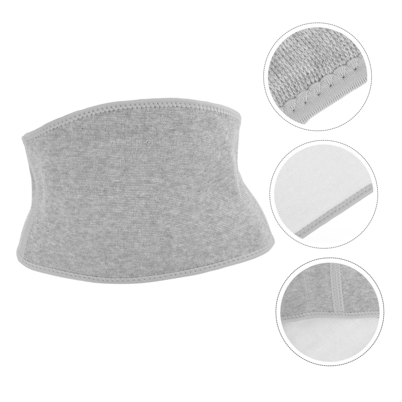 KOMBIUDA Waist Supporter Protective Belt Creative Cotton Waist Brace for Lumbar Support for Menstrual Pain Office Workers Elderly Portable Light Grey