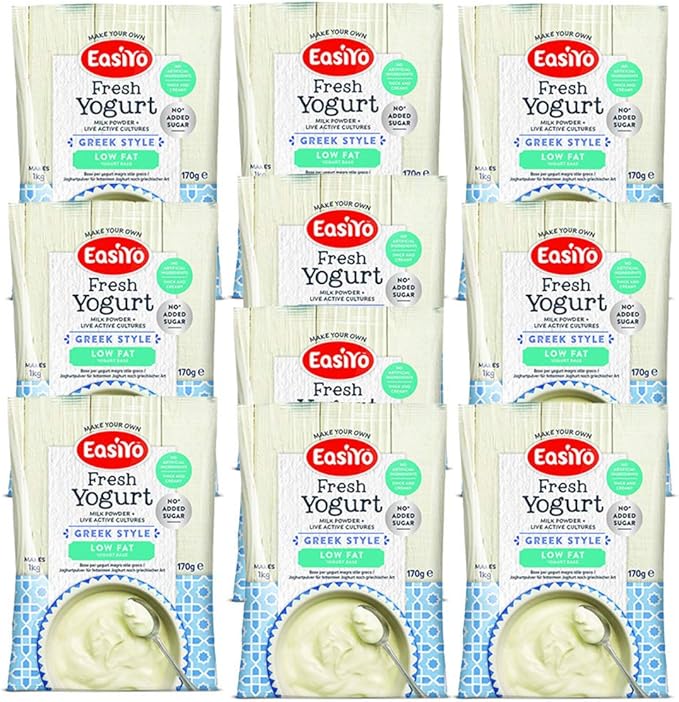 EasiYo multi mega pack of 10 sachets of Low Fat Greek Amazon.co.uk