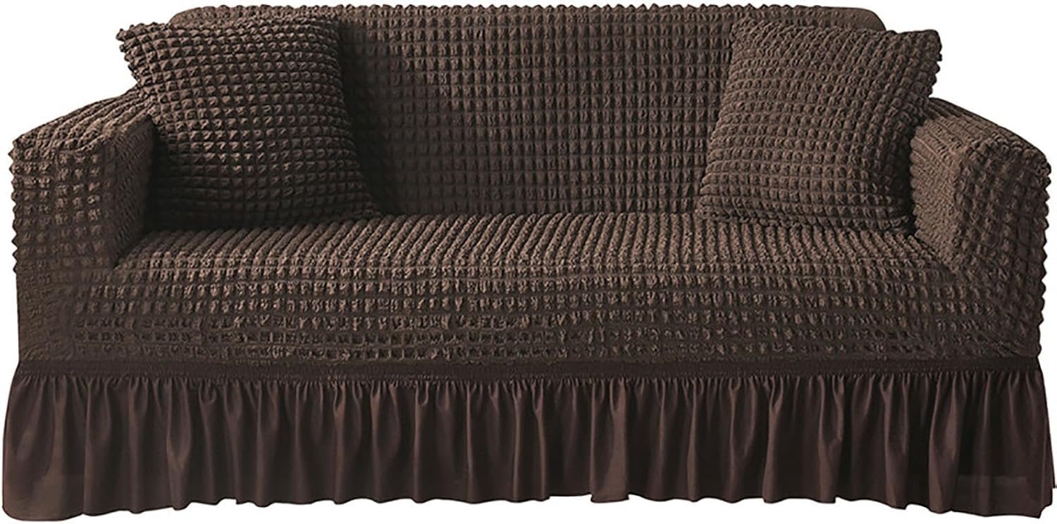 ZJGFCB Stylish Durable Fabric Couch Covers,Super Stretch Sofa Cover For Sectional Sofa,Stylish Non-Slip Sofa Slipcover With Skirt Furniture Protector(Size:4 Seater/235-300cm,Color:J)