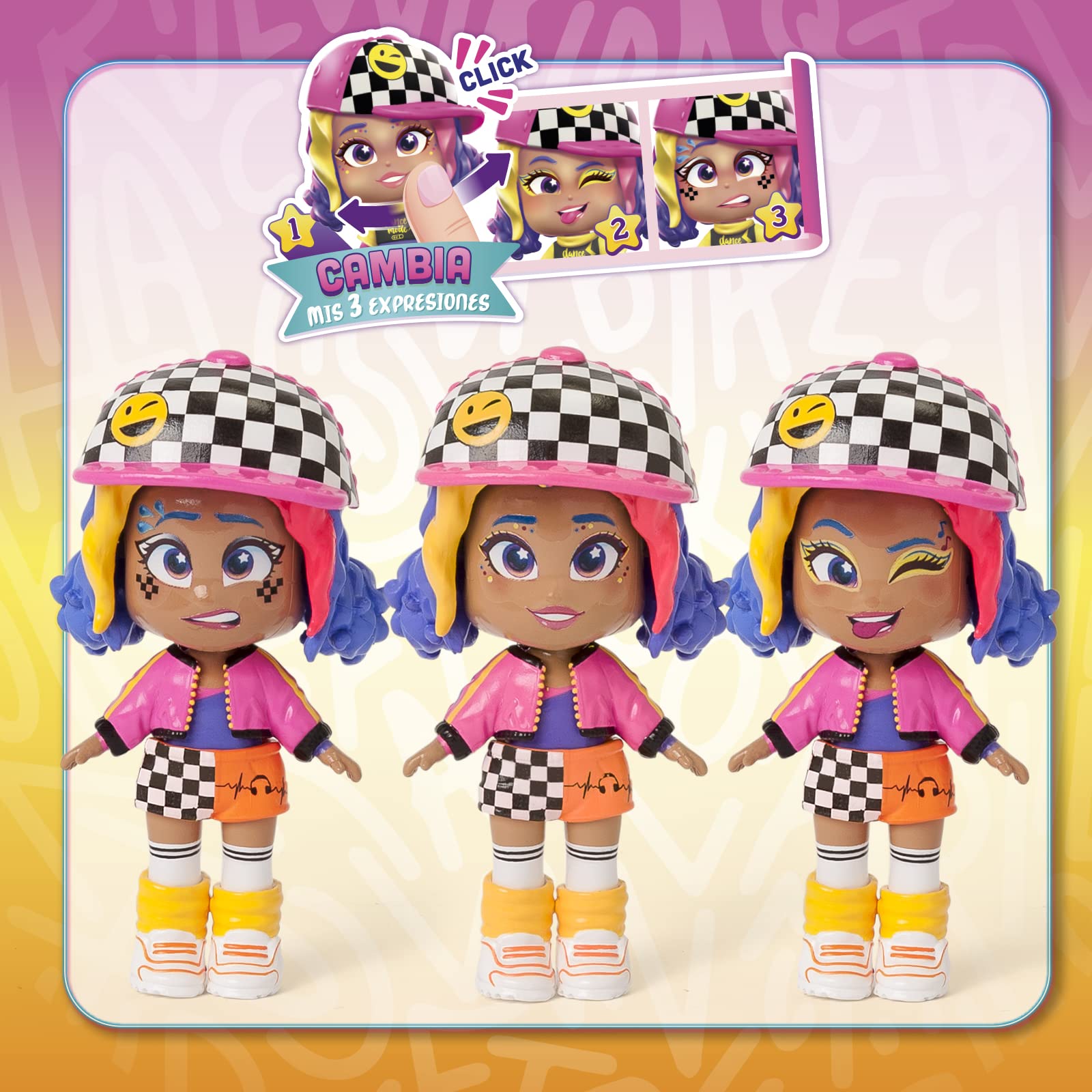 KOOKYLOOS Mel's Wardrobe – Garderoba zawiera lalkę, 2 różne kombinezony i 17 akcesoriów