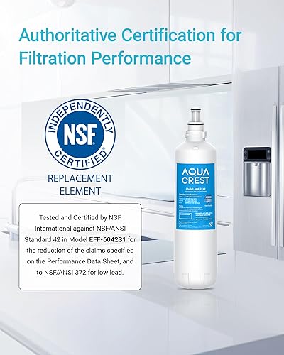 Miniatura 5 de AQUA CREST 7012333/7042803 Filtro de agua para máquina de hielo, repuesto para Sub-Zero 7012333/7042803, UC-15, UC-15IP Filtro de agua para máquina