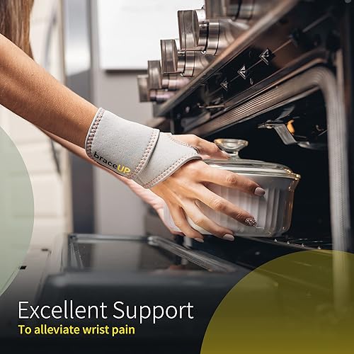 Miniatura 3 de Muñequera ajustable Braceup, talla única, Negro, 1