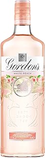 Gordon's White Peach Distilled Gin | 37.5% vol | 70cl | Subtle Sweetness & Flavours of White Peach | Balanced with Gin Botanicals | Enjoy in a Gin Glass with Tonic | Flavoured Gin