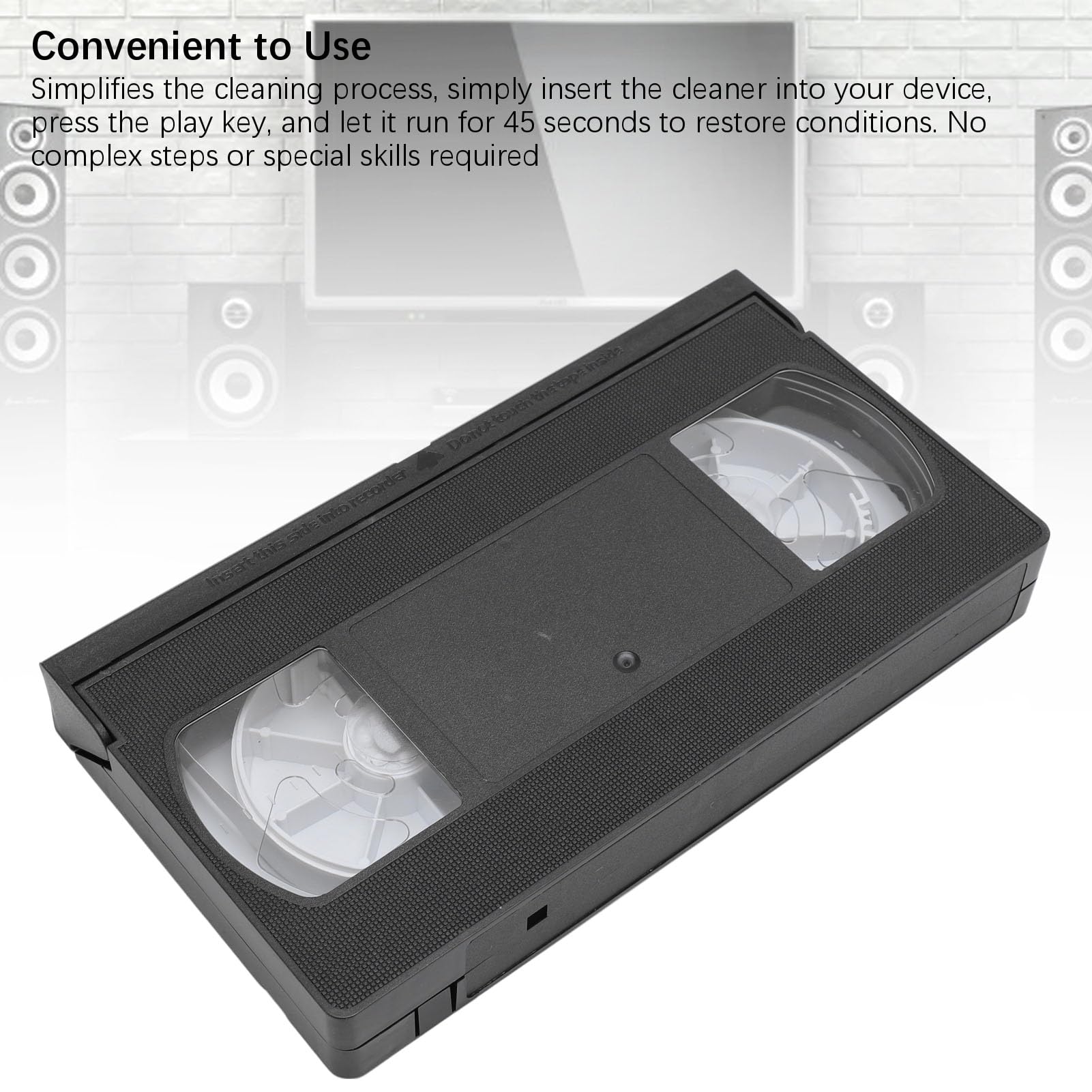 XUMIUZIY Nettoyer de Tête de Magnétoscope pour VHS, Joueurs de Magnétoscope, Technologie Sèche, Réutilisable sans Liquide Requis, Outil de Nettoyage ABS Sûr pour Les Têtes de Lecteur