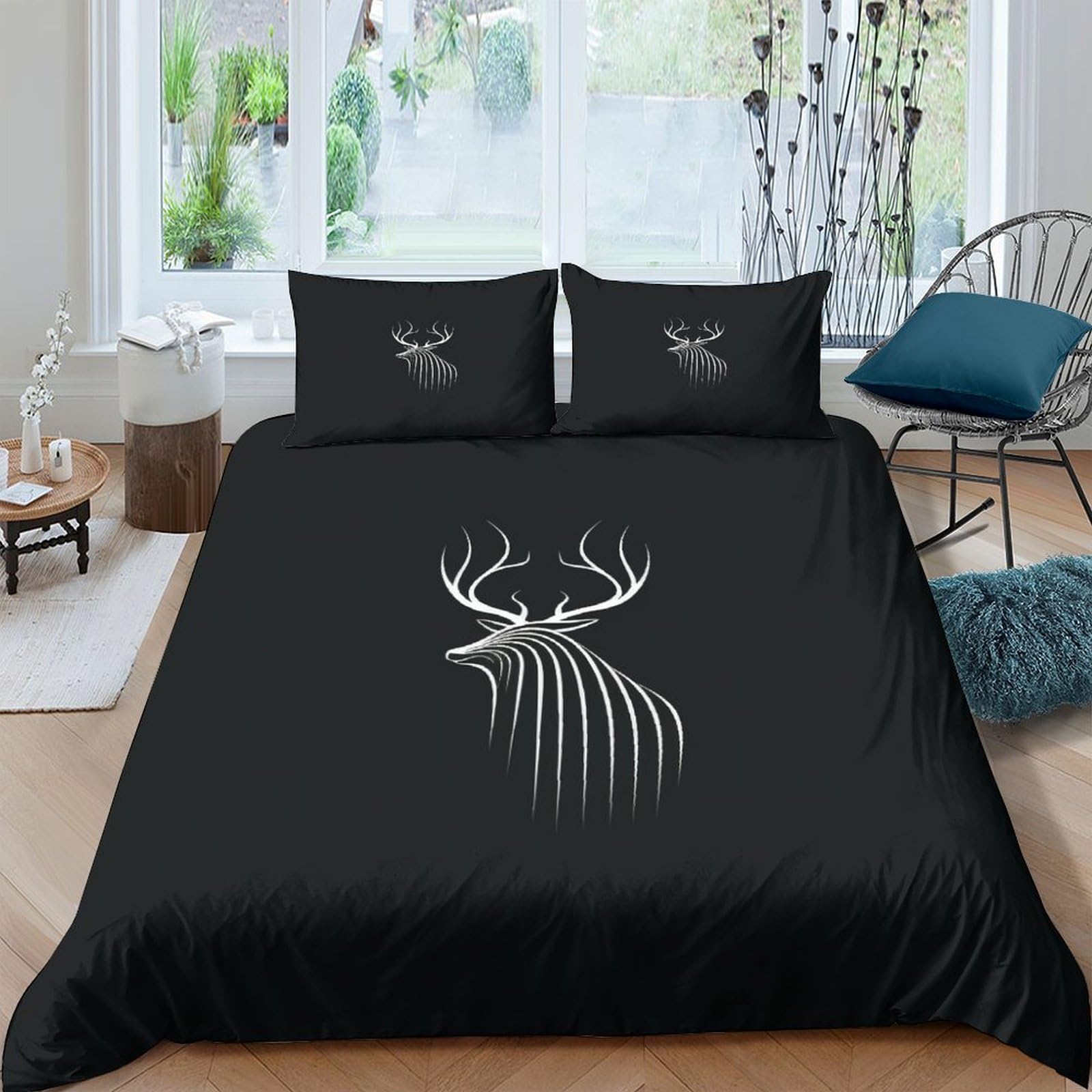 Parure de lit 200x200 avec fermeture éclair pour un change rapide et sans effort