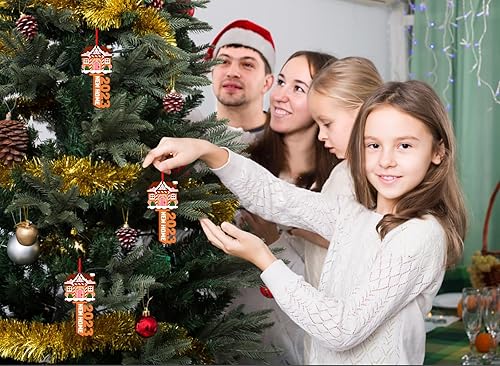 Miniatura 2 de Whatsign Adorno de la primera Navidad en el nuevo hogar 2023, adorno de llave de Navidad para el primer hogar, nueva casa, nuestra primera Navidad