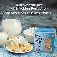 Vista 4 de Rovira Lite Soda Crackers, cubo de 23 onzas, extra frescas, ligeras, crujientes y deliciosas (paquete de 6)