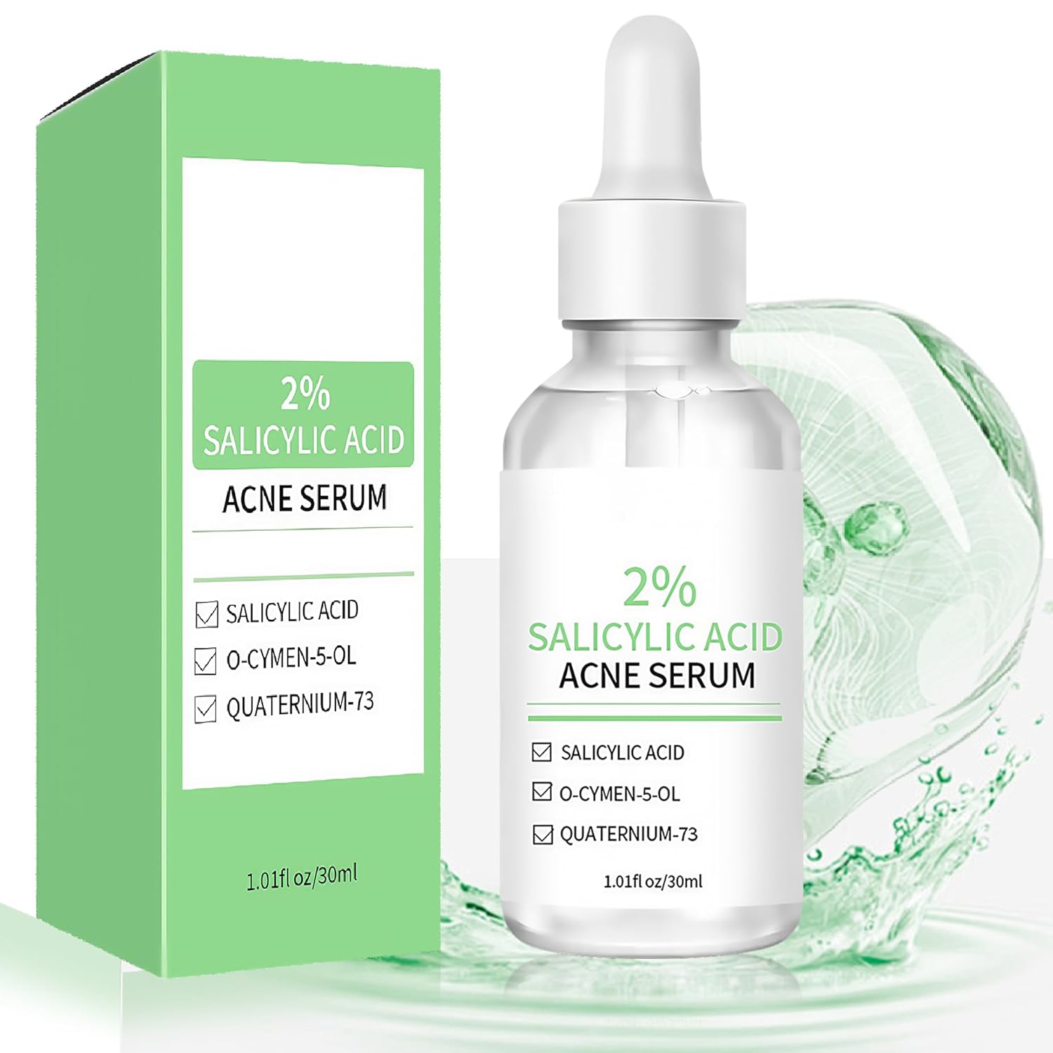 Acne Treatment Serum with 2% Salicylic Acid & Niacinamide-Centella Asiatica Facial Repair Oils for Sensitive & Acne-Prone Skin Acne Spot Treatment Gentle Spot Care Oil Control Acne Treatment Serum with 2% Salicylic Acid & Niacinamide-Centella Asiatica Facial Repair Oils for Sensitive & Acne-Prone Skin Acne Spot Treatment Gentle Spot Care Oil Control