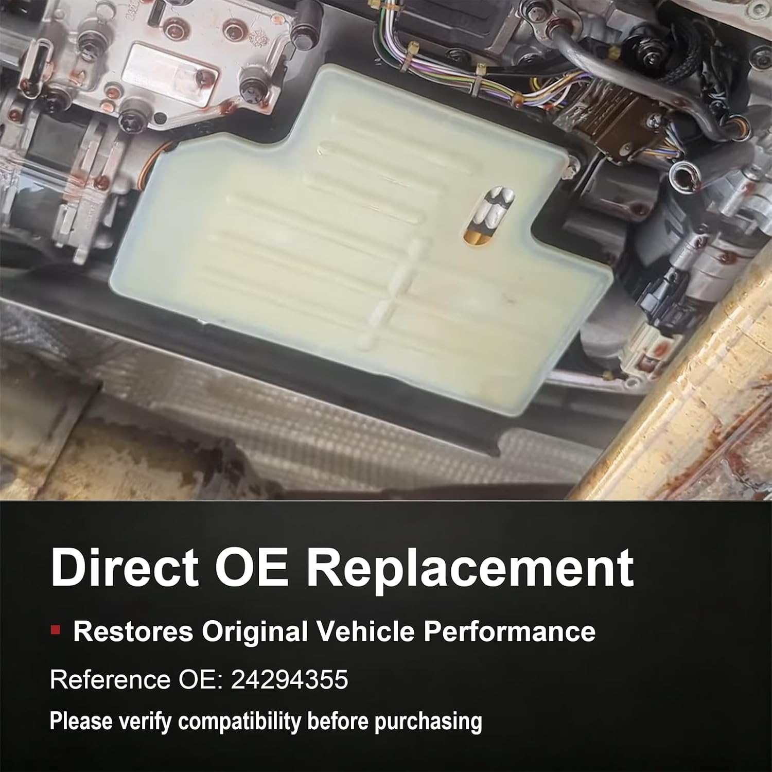 Automatic Transmission Filter Replacement for 24294355 10L80 10L90 | 10-Speed Filter, Silverado Sierra 19-24, Escalade 18-24, Tahoe 21-24, Yukon 21-24, Camaro 19-24, CT4 CT5 CT6 20-24