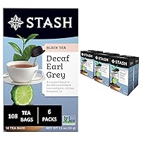 Vista 44 de Stash Tea Earl Grey - Té negro con cafeína, sin OMG, verificado por proyecto de alta calidad, sin ingredientes artificiales, 20
