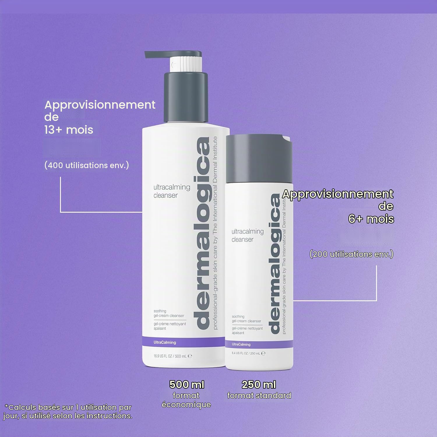 Dermalogica UltraCalming Cleanser pour Peau Sensible | Nettoyant apaisant qui calme les rougeurs et l'inconfort tout en soutenant la barrière cutanée.