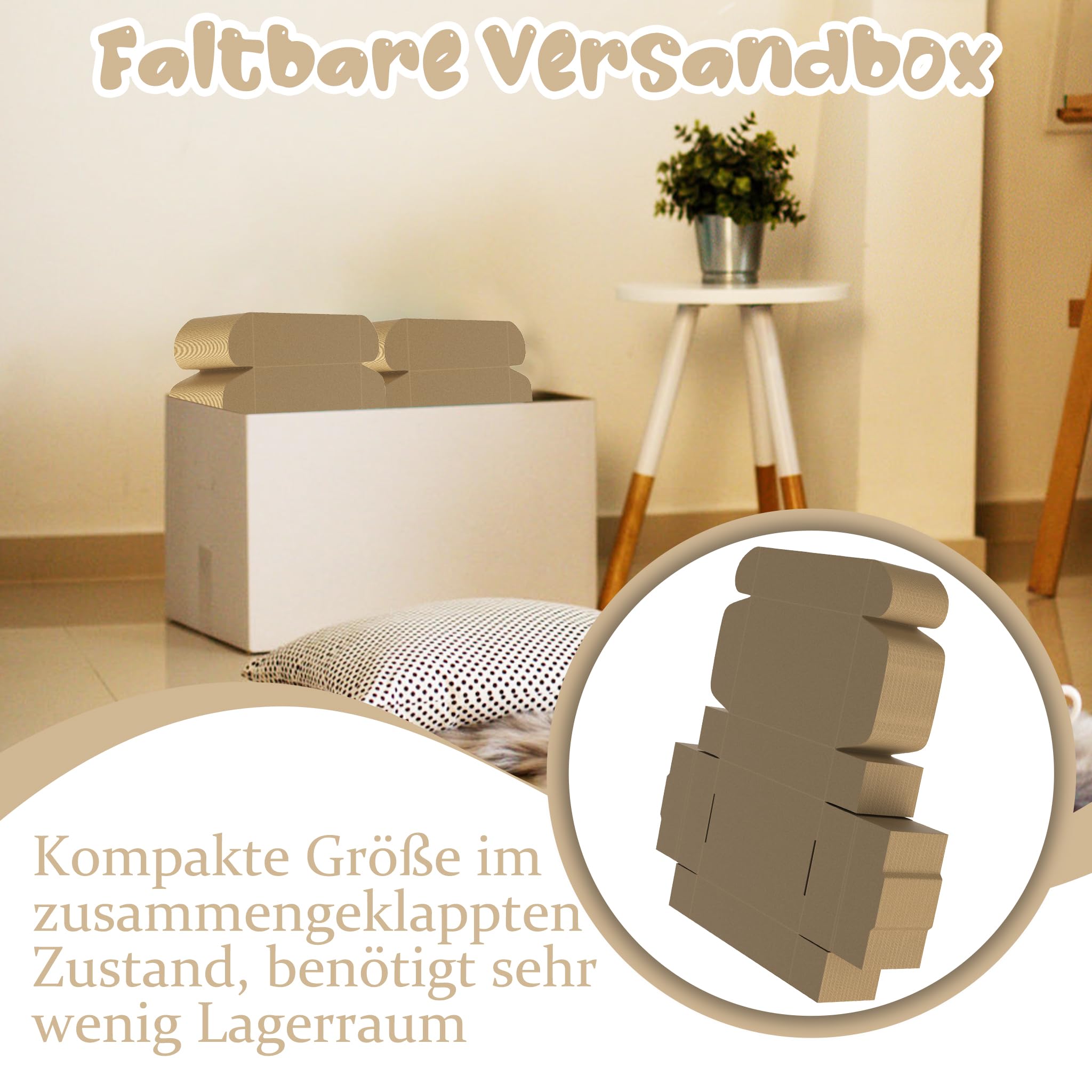 XMTECH 100 Stück Versandkarton 20x15x5cm stabile Faltschachtel faltbar | Für Bücher, Handyhüllen und Textilien, stabile Wellpappe bis 8kg, schneller Aufbau, ideal für Maxibrief Versand