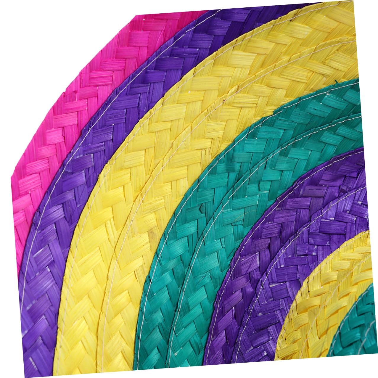 FRCOLOR 1 Pieza Sombrero Mexicano de con Borde Rosa y Fiesta y Transpirable Mujeres