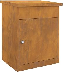vidaXL Boîte de dépôt de Colis Rouillé 47,5 x 38 x 59 cm …