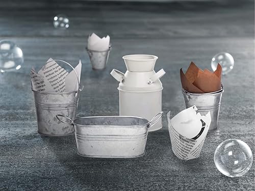 Miniatura 7 de PacknWood 209CPST5M - Papel de tulipán marrón, tulipanes dorado taza de silicona para hornear, revestimientos de cupcakes de tulipán para hornear (4