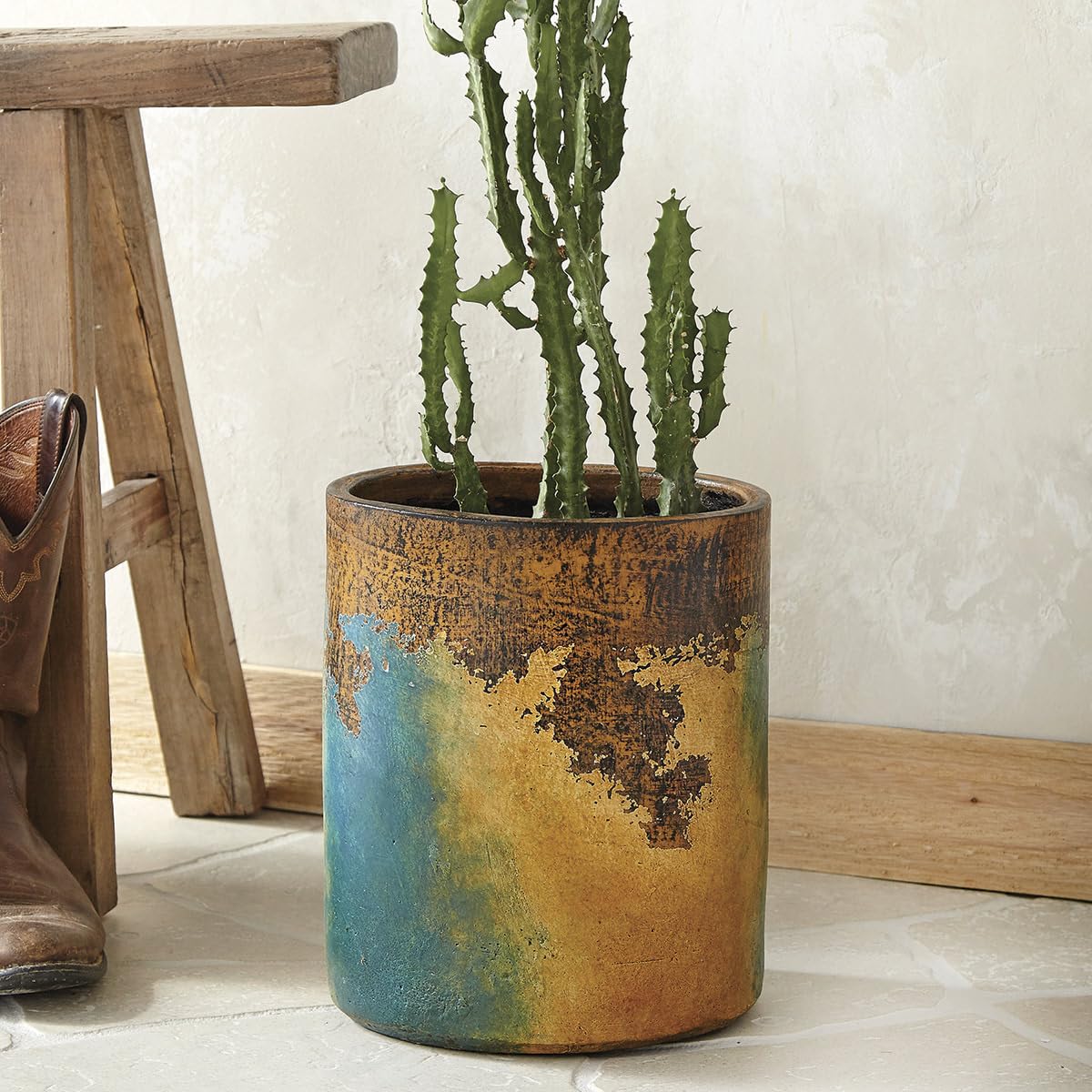 Amazon.com: BLACK FOREST DECOR Earthscape Mapa Clay Planter
