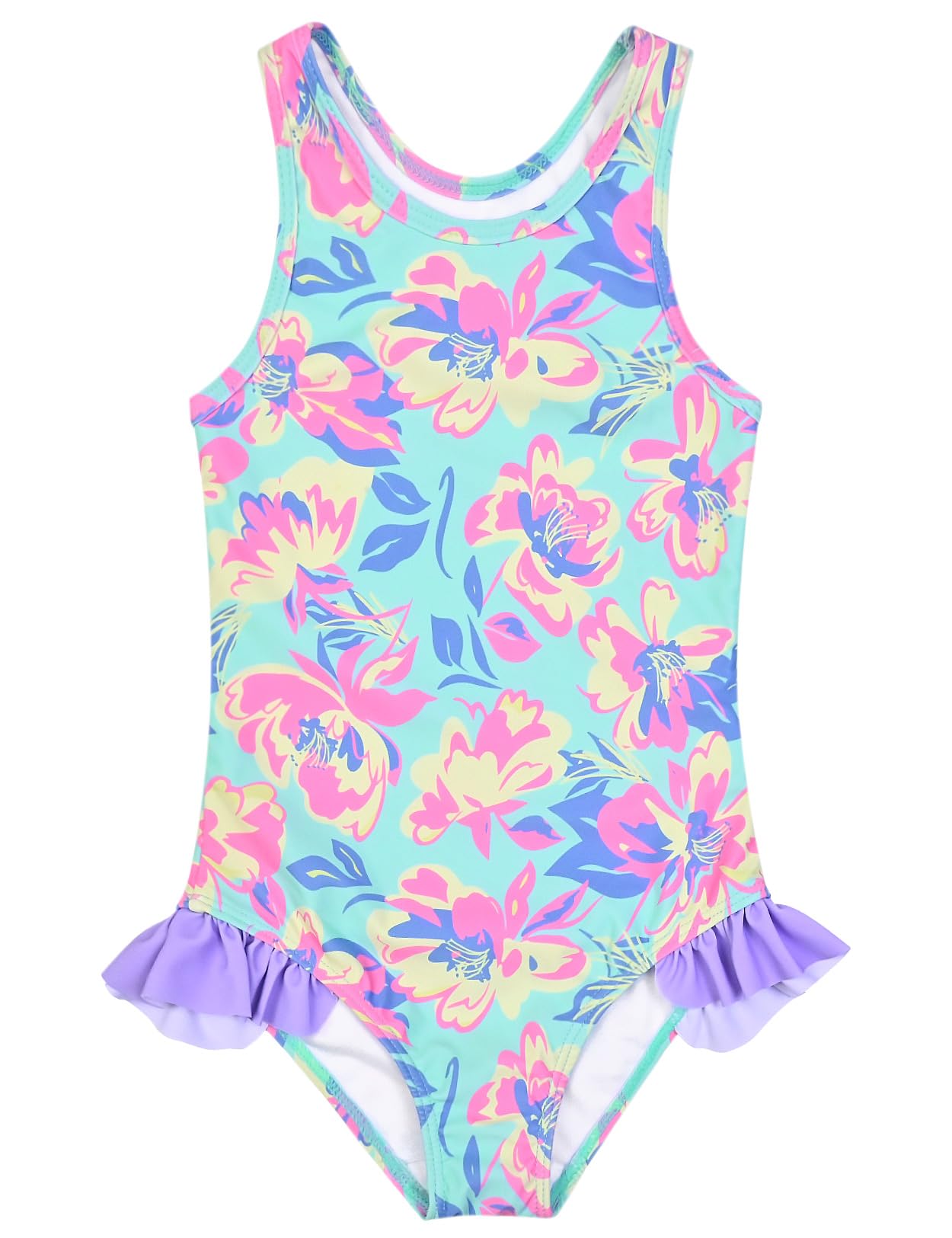 QPANCY Girls Swimsuits Unicorn Bathing Suits Toddler Kids One Piece Swimwear