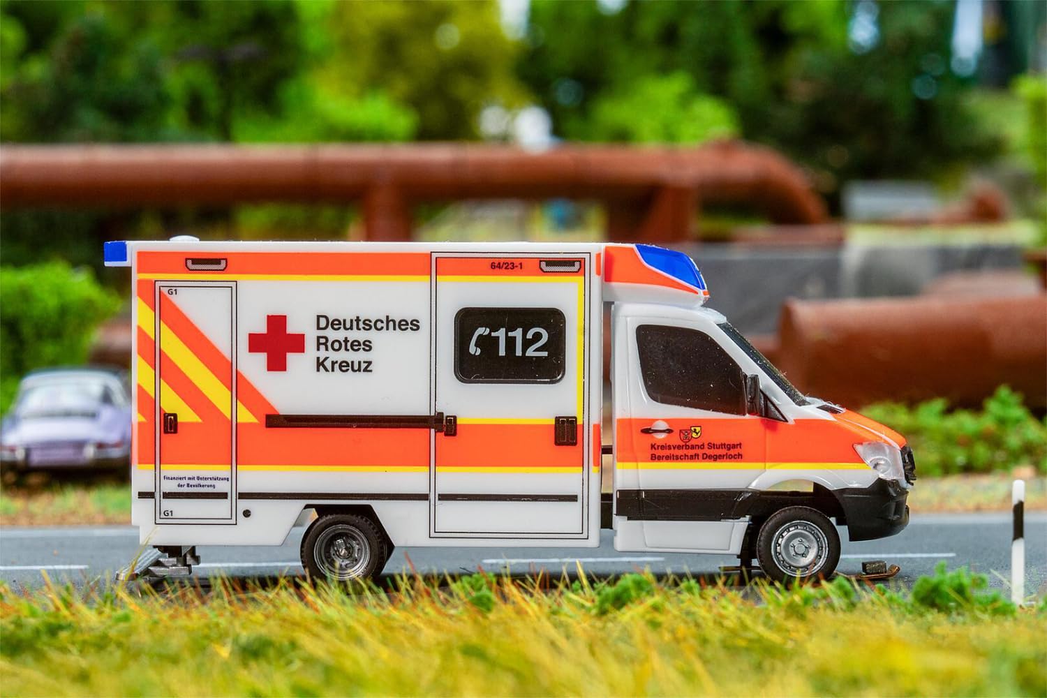 161321 H0 Car System Digital MB Sprinter ambulanza DRK (HERPA)