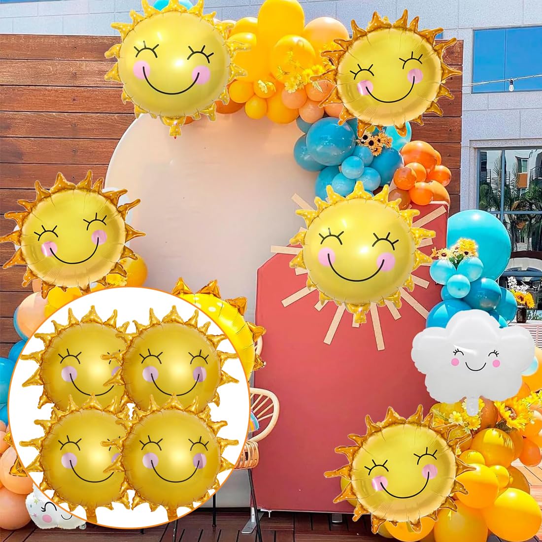 8 Pezzi Palloncini Animali Giungla, XXL Palloncini Animali Selvatici in