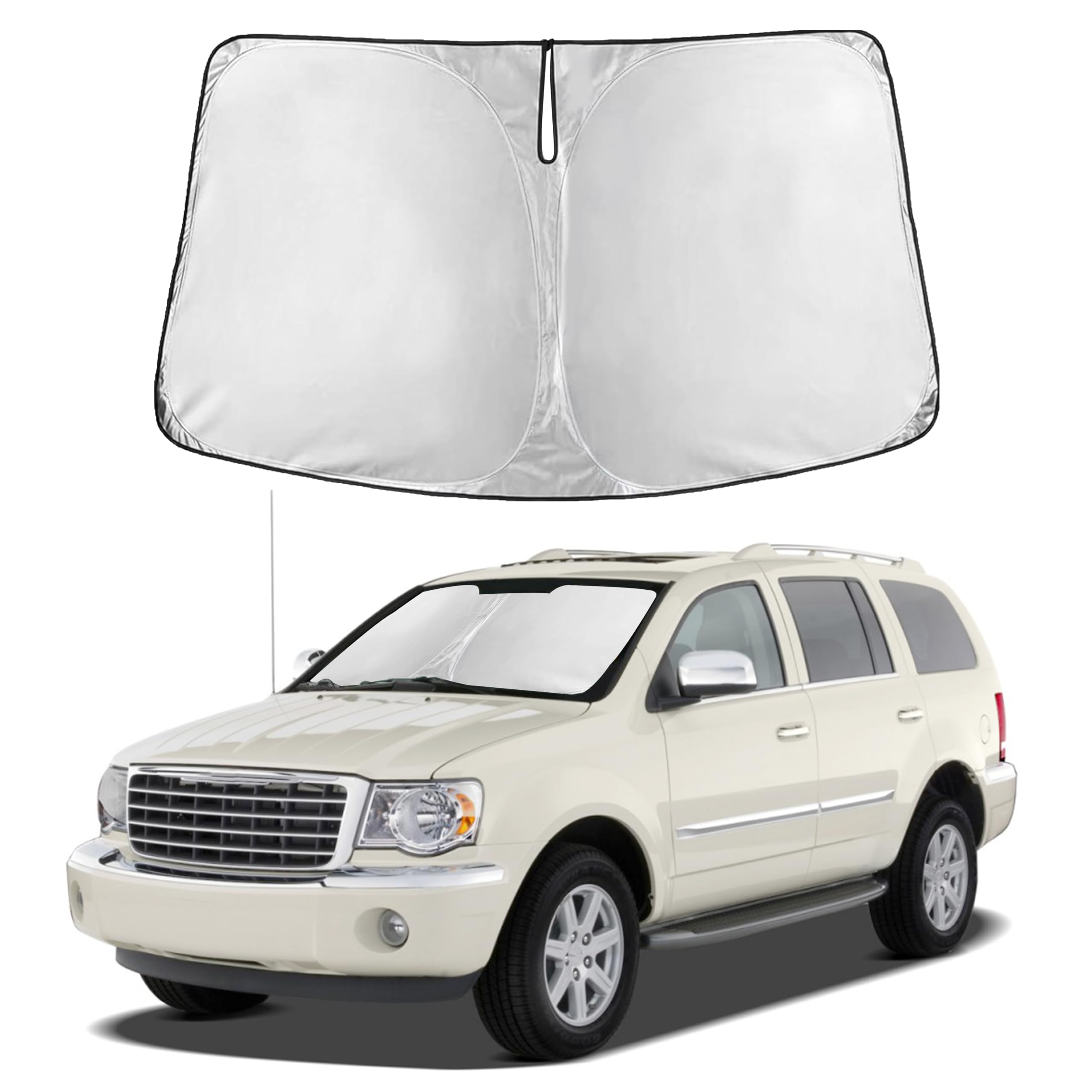 EcoNour Windshield Sunshade Compatible for Chrysler Aspen 2007-2009