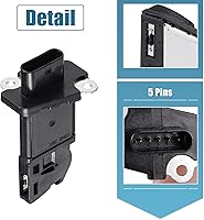 Vista 5 de uxcell Reemplazo del sensor de flujo de aire masivo del coche No.06J906461D para Volkswagen Touareg 2012-2017