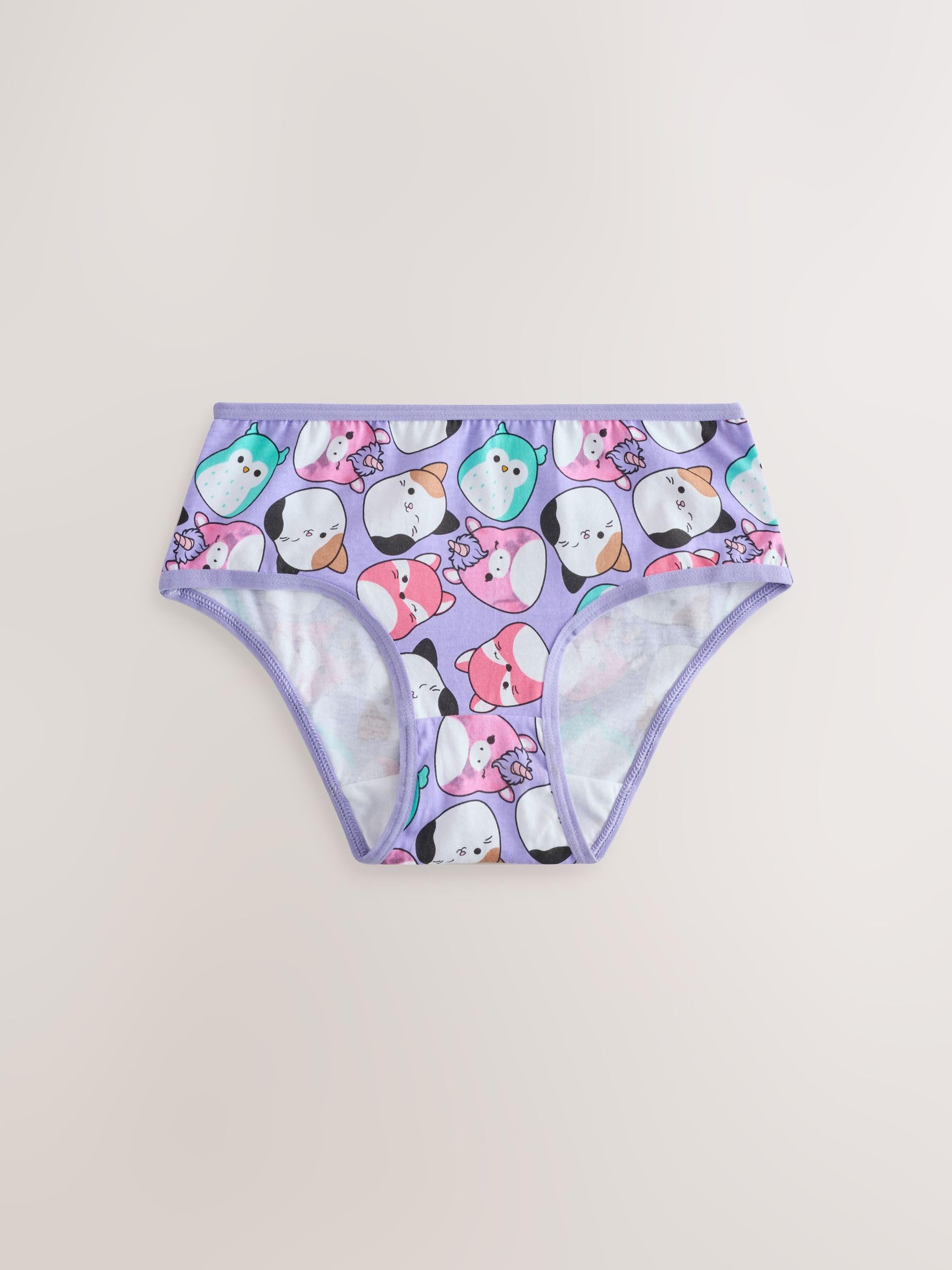 NEXT Ragazza Squishmallows - Confezione da 5 Slip in 100% Cotone