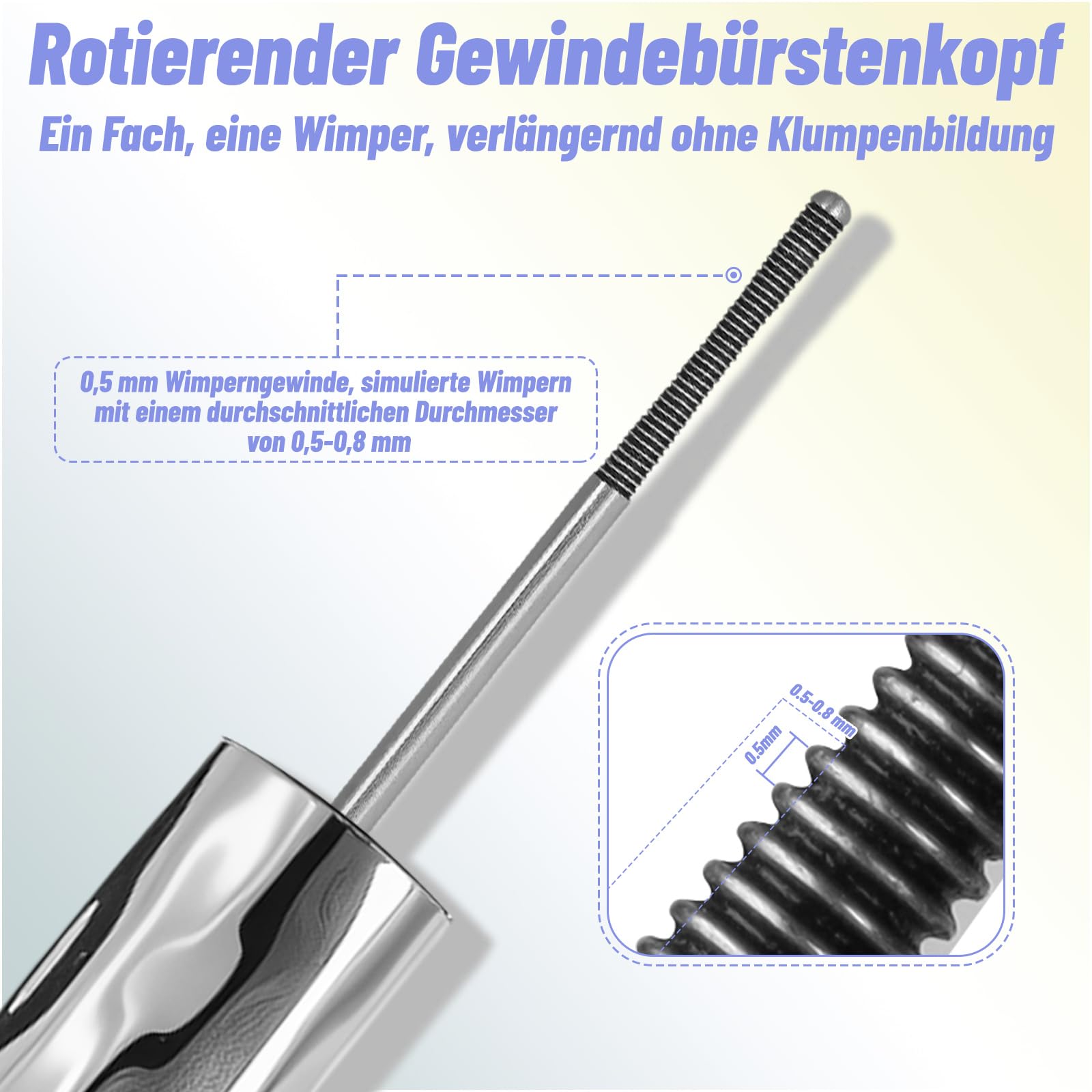 Wimperntusche Für Ältere Frauen, 2026 Modell Mascara Für Ältere Frauen Mit Metallbürste Für 3D-Schwung, Wasserfeste Und Dichte Wimpern Mascara, Schnelltrocknend & Wischfest Für Reife Augen - 3