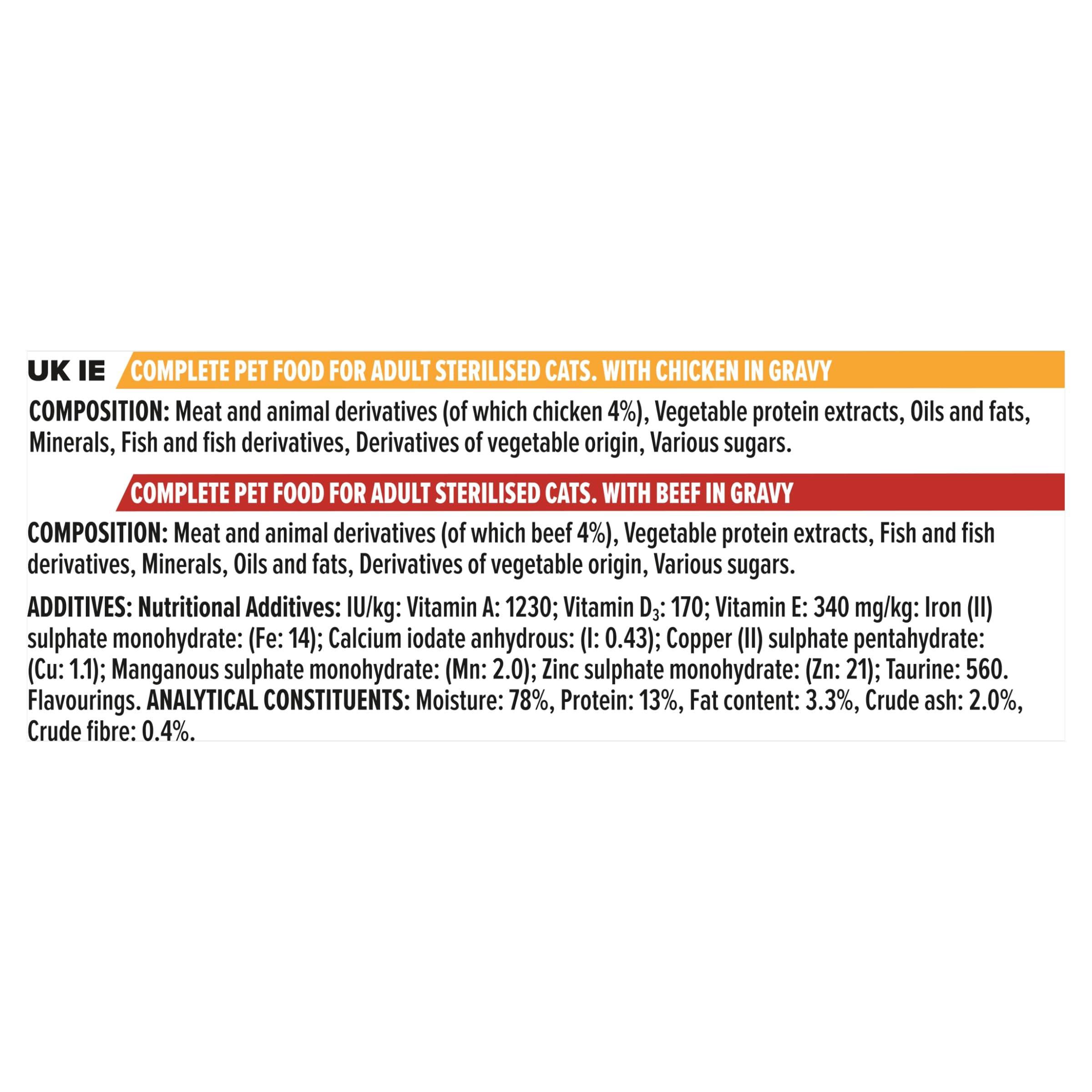 PRO PLAN Sterilisiert Rindfleisch Huhn 40 x 85 g