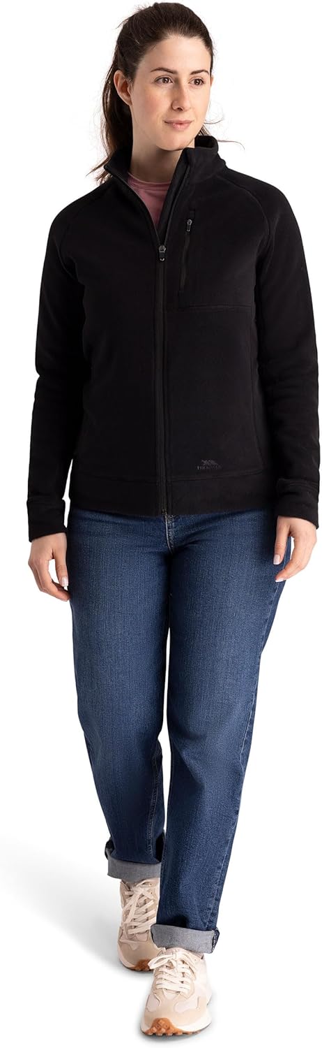 Trespass Women's Script Fleece Jacket, Black, Small