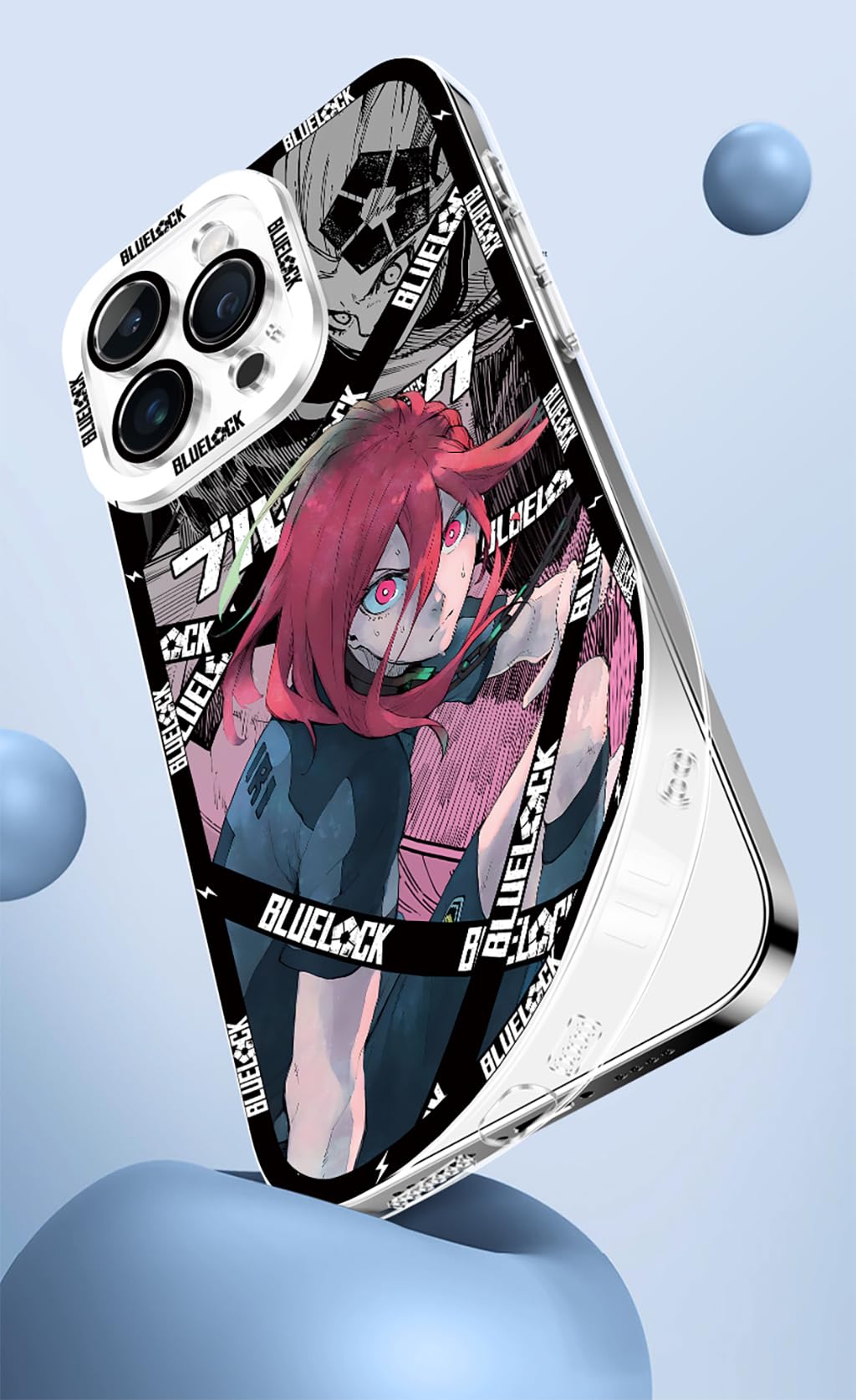 Amazon.com: SodaMeow Blue Lock Phone Case Compatible with