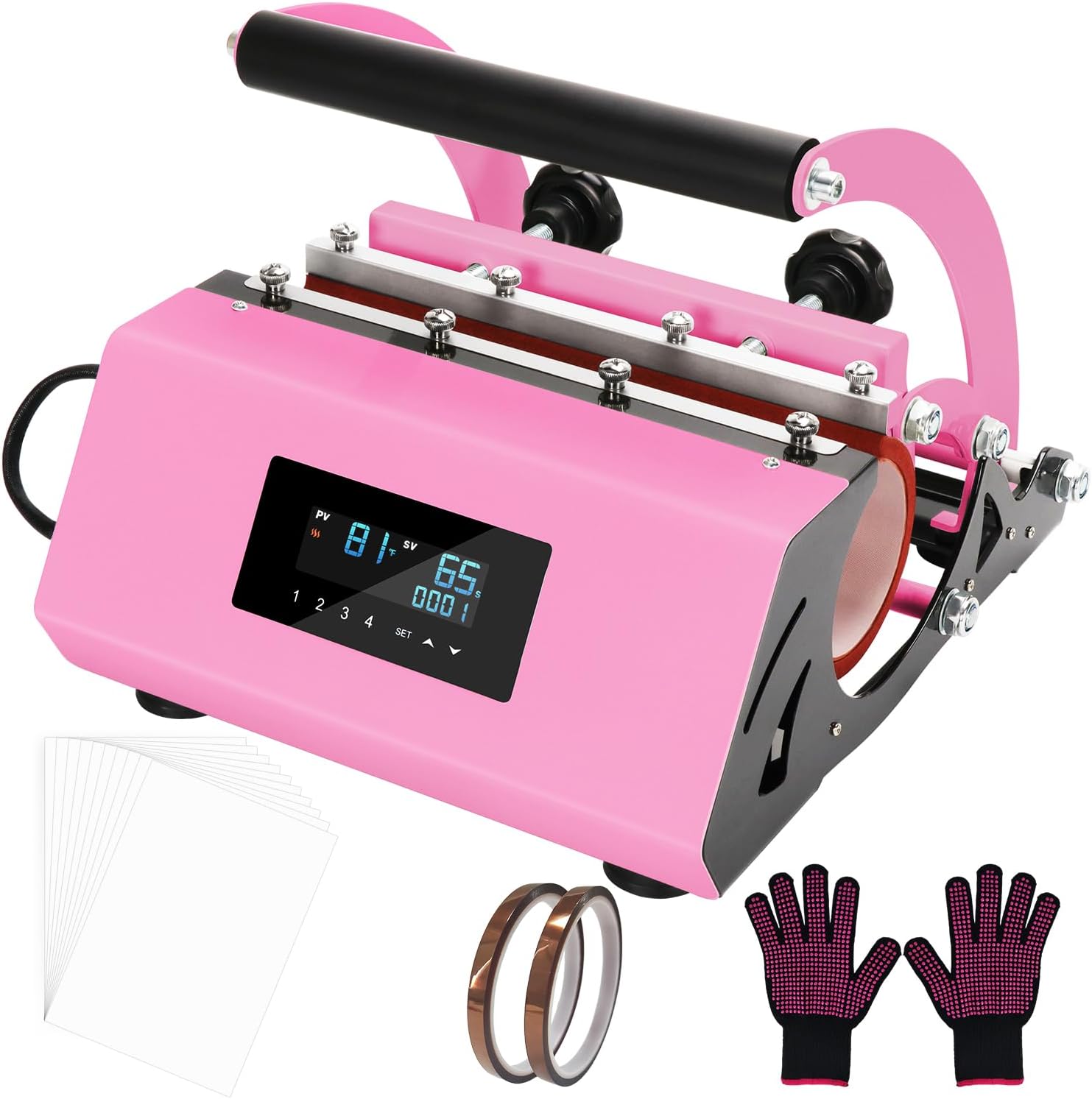 Tumbler Heat Press Machine (Pink)