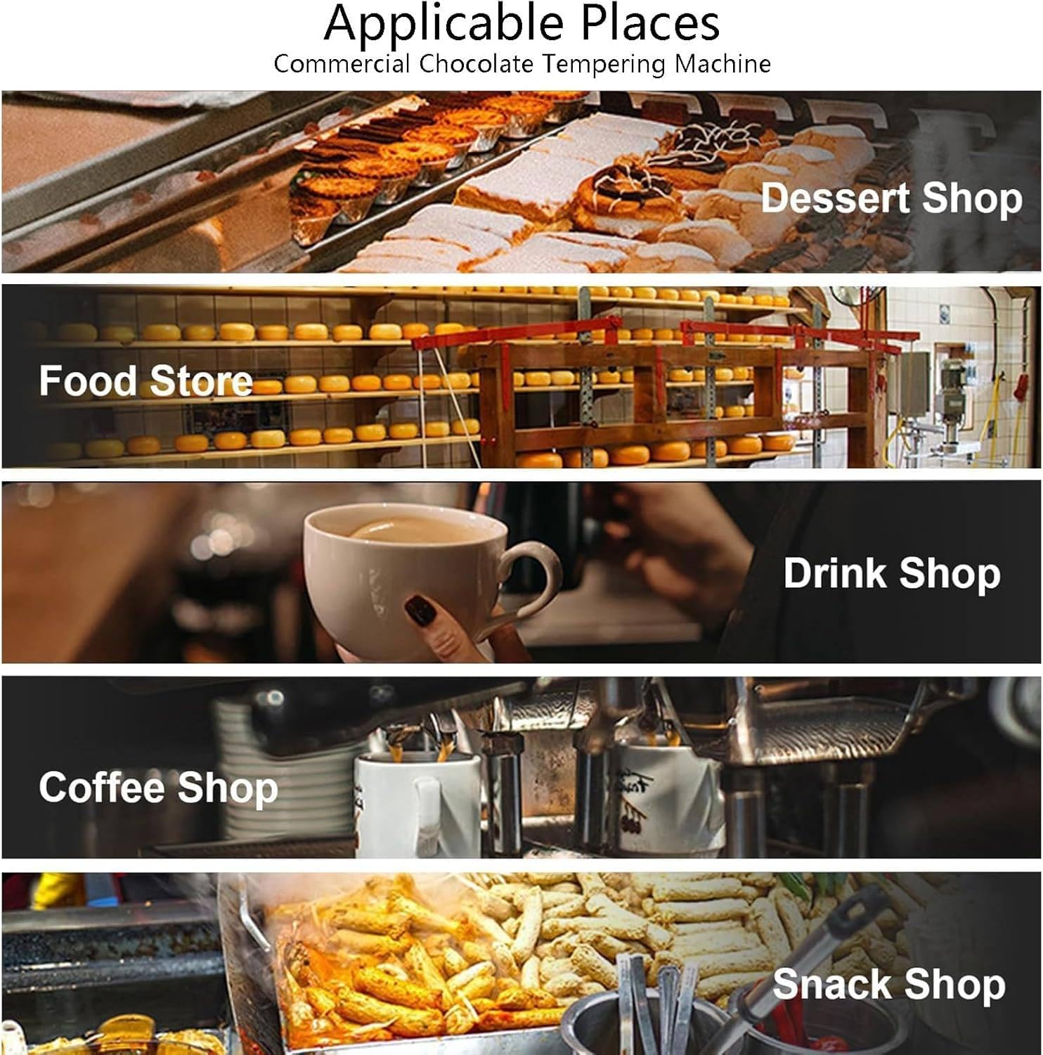 Templadora de Chocolate de Sobremesa, 7L – Fundidora AutomáTica de Chocolate con Control Preciso de Temperatura, para Fiestas de Dulces, Bodas, Bares, BuféS